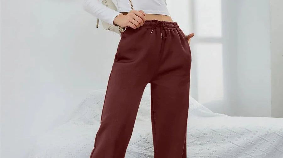 Elevate Your Comfort and Style with Our Cotton Loose Track Pants for Ladies!