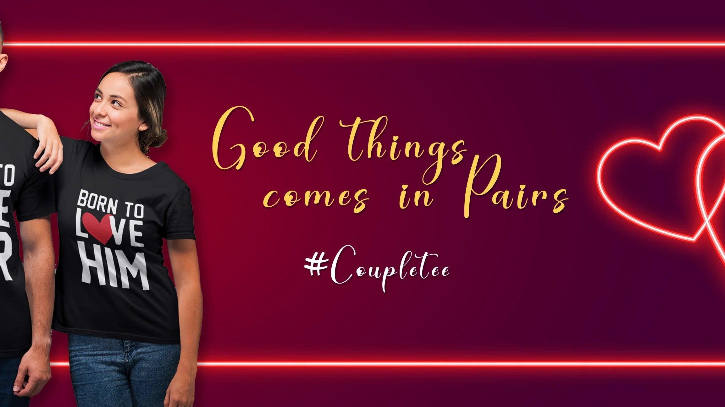 Elevate Your Love Story with Young Trendz Couple T-Shirts - Young Trendz