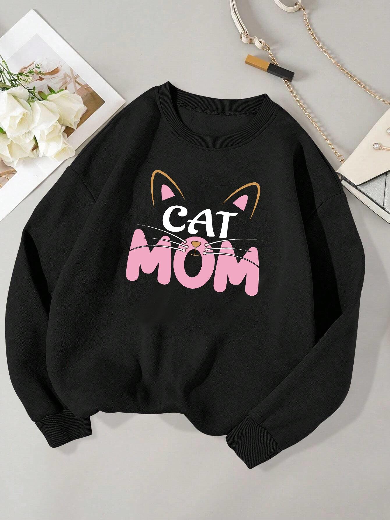 Pawsitively Adorable: Cat Lovers' Printed Unisex Sweatshirt โ Cozy Up in Feline Fashion! - Young Trendz