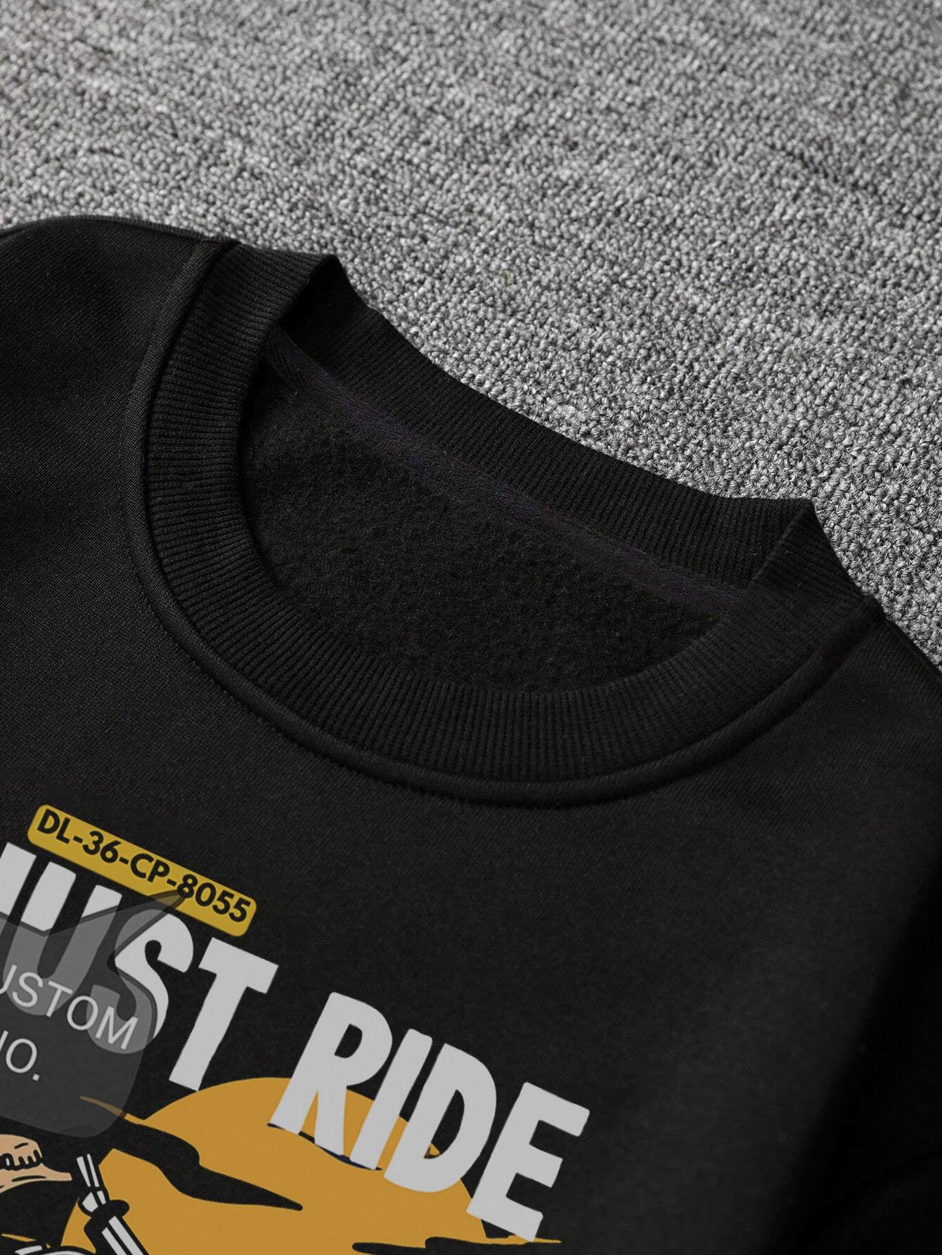 Rider's Pride: High-Quality Biker Unisex Sweatshirts with Custom Number Plate - Young Trendz