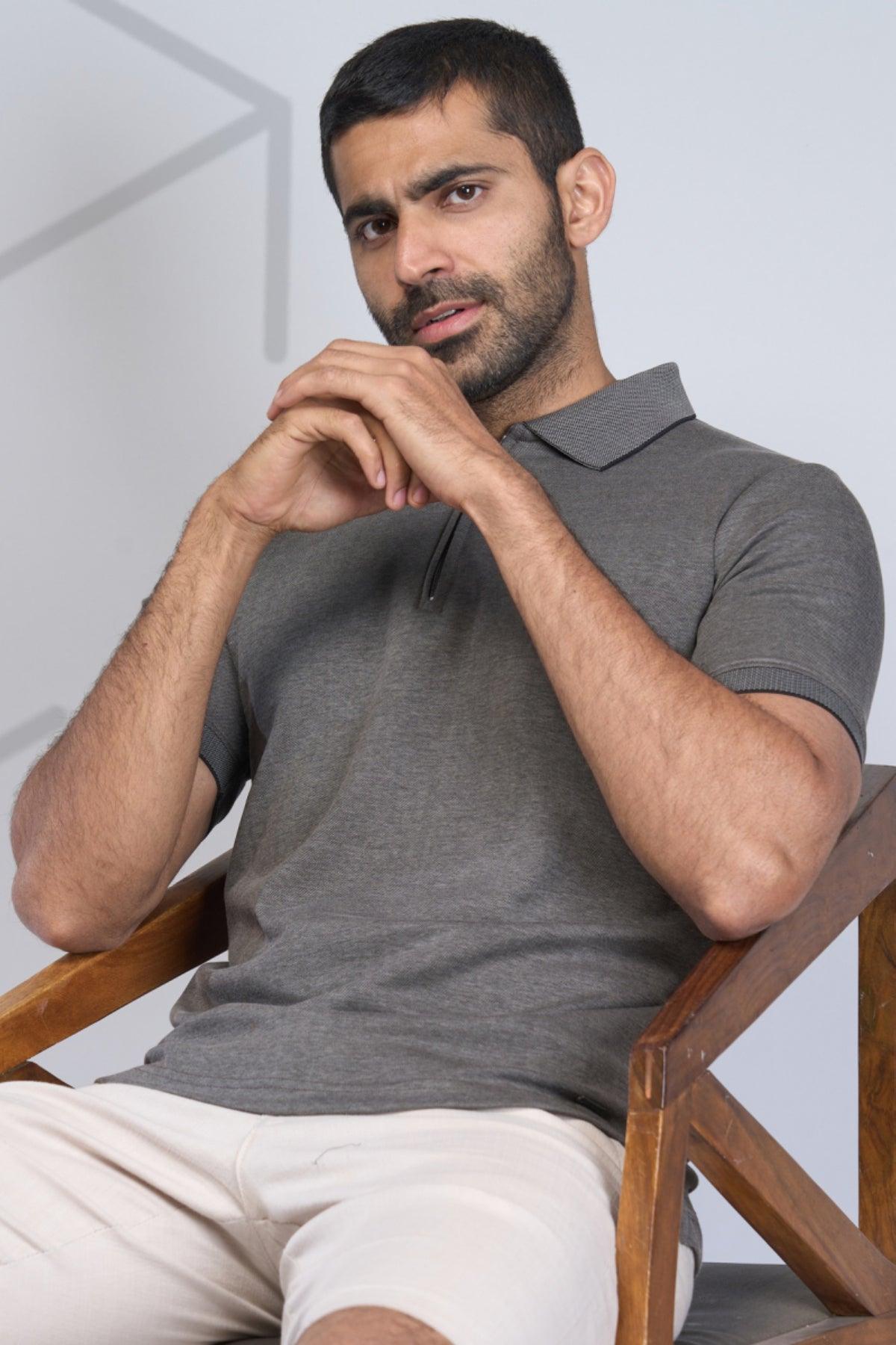 Classic Zip-Front Polo Tee in Trendy Hues for Effortless Style! - Young Trendz