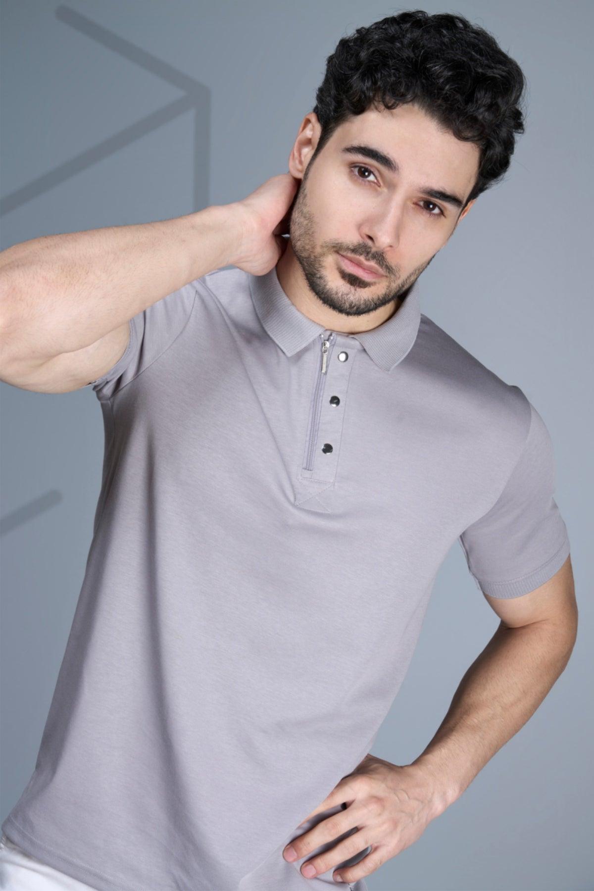 Essential Elegance: Solid Polo Tees for Effortless Style! - Young Trendz
