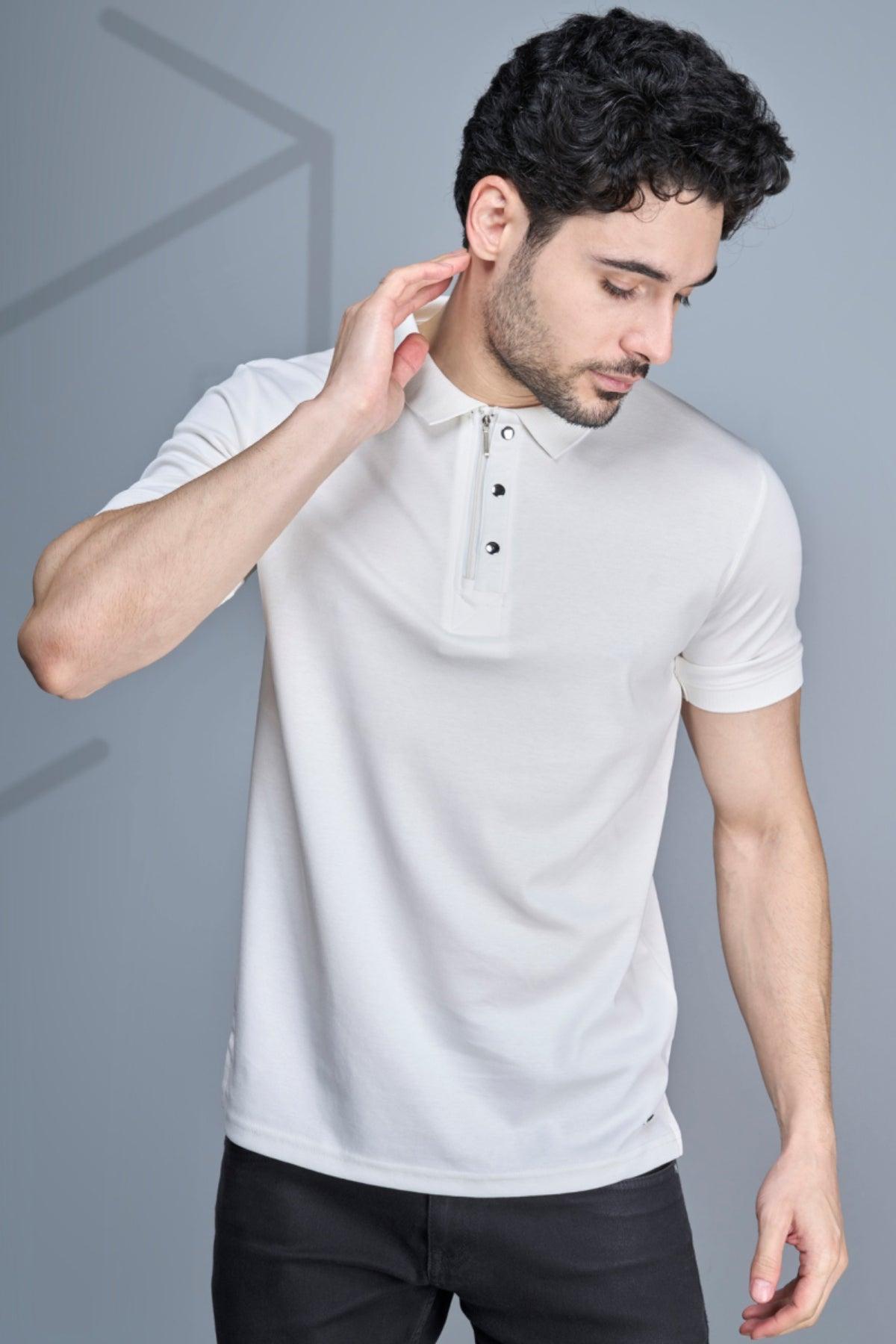 Essential Elegance: Solid Polo Tees for Effortless Style! - Young Trendz