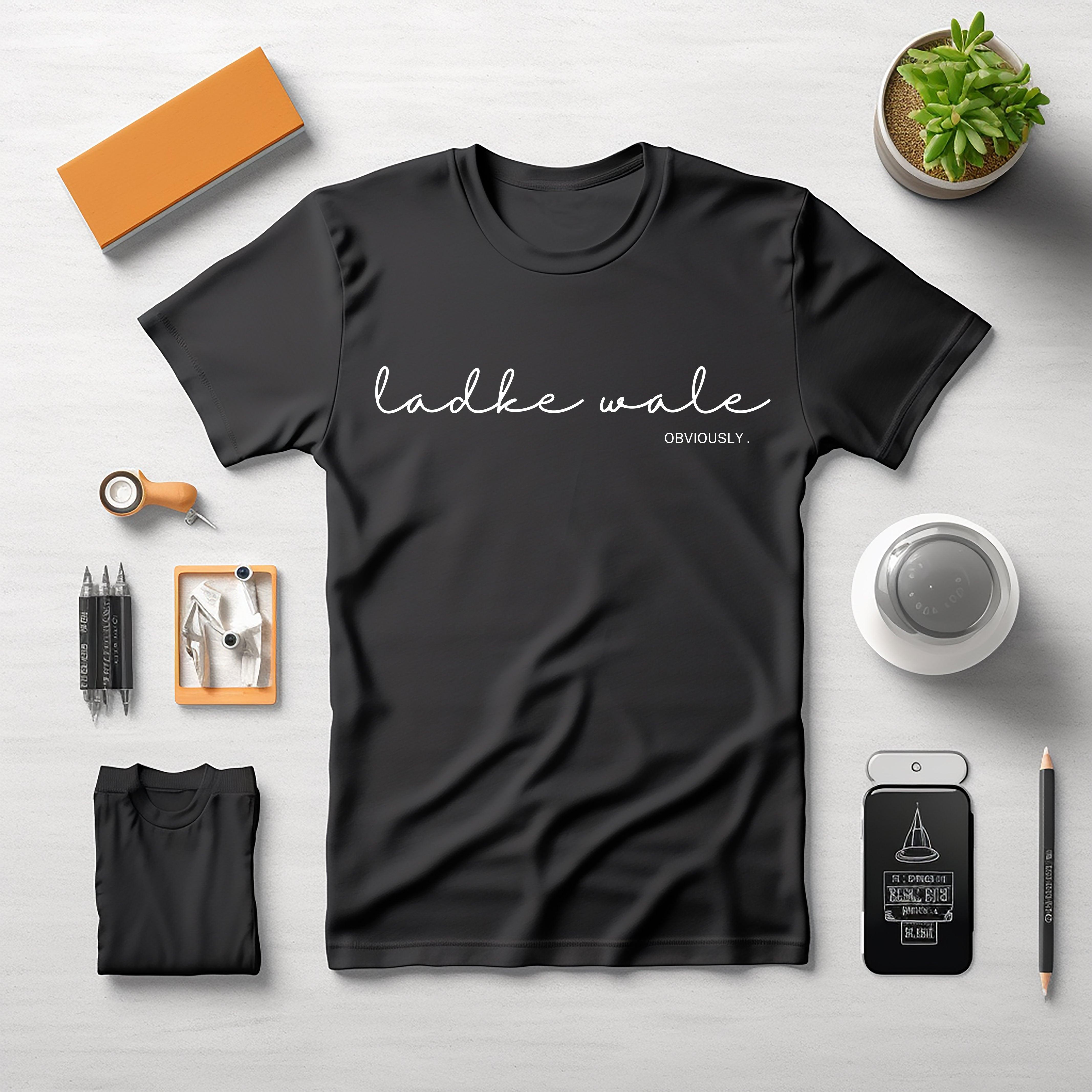 Trendy Marriage-Themed Printed T-Shirts for Men - (Black) - Young Trendz