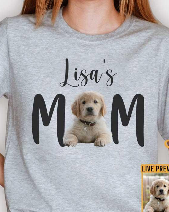 Personalized DOG/CAT MOM T-Shirt With Your Pet’s Photo and Name - Young Trendz