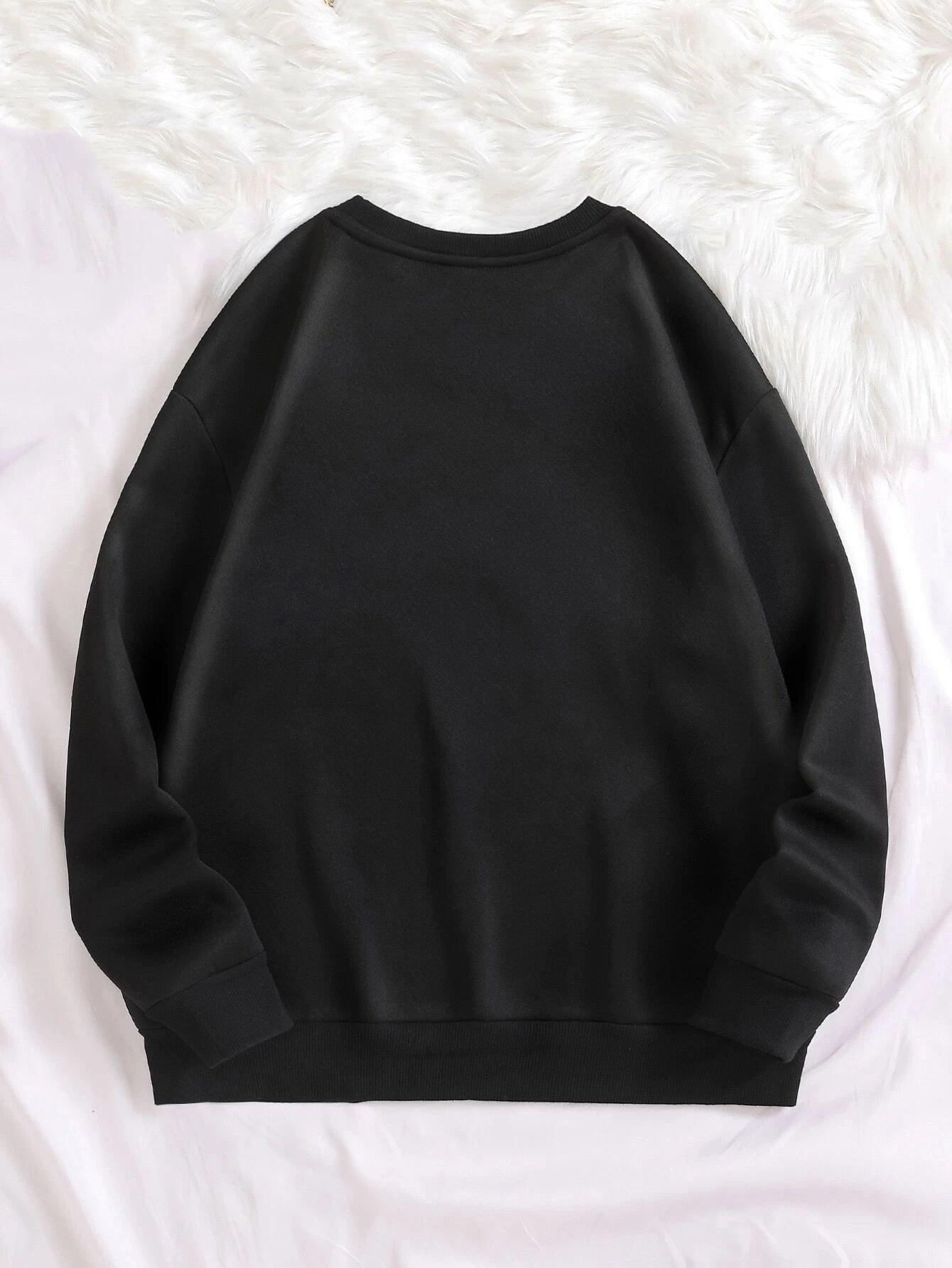 Heartstrings Harmony: Customized Sweatshirt with Your Loved One's Name Adorning the Sleeve - Young Trendz