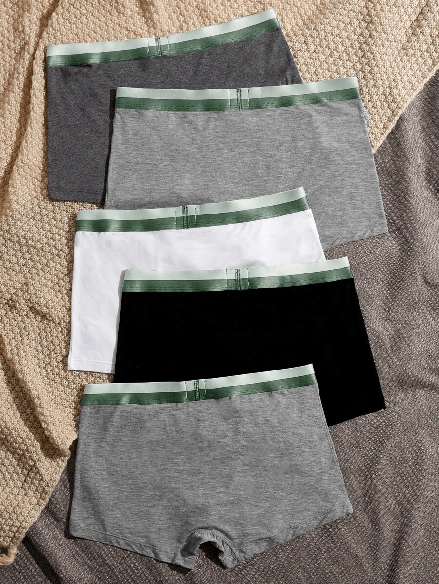 Premium Imported Underwear - Men Pack Of 5 Trunks - Young Trendz