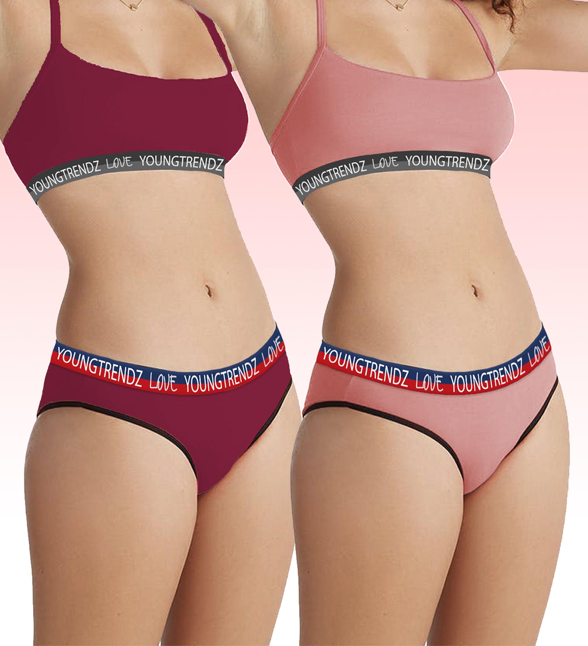 Young Trendz Women Love Elastic Hipster - 2pcs Pack - Young Trendz