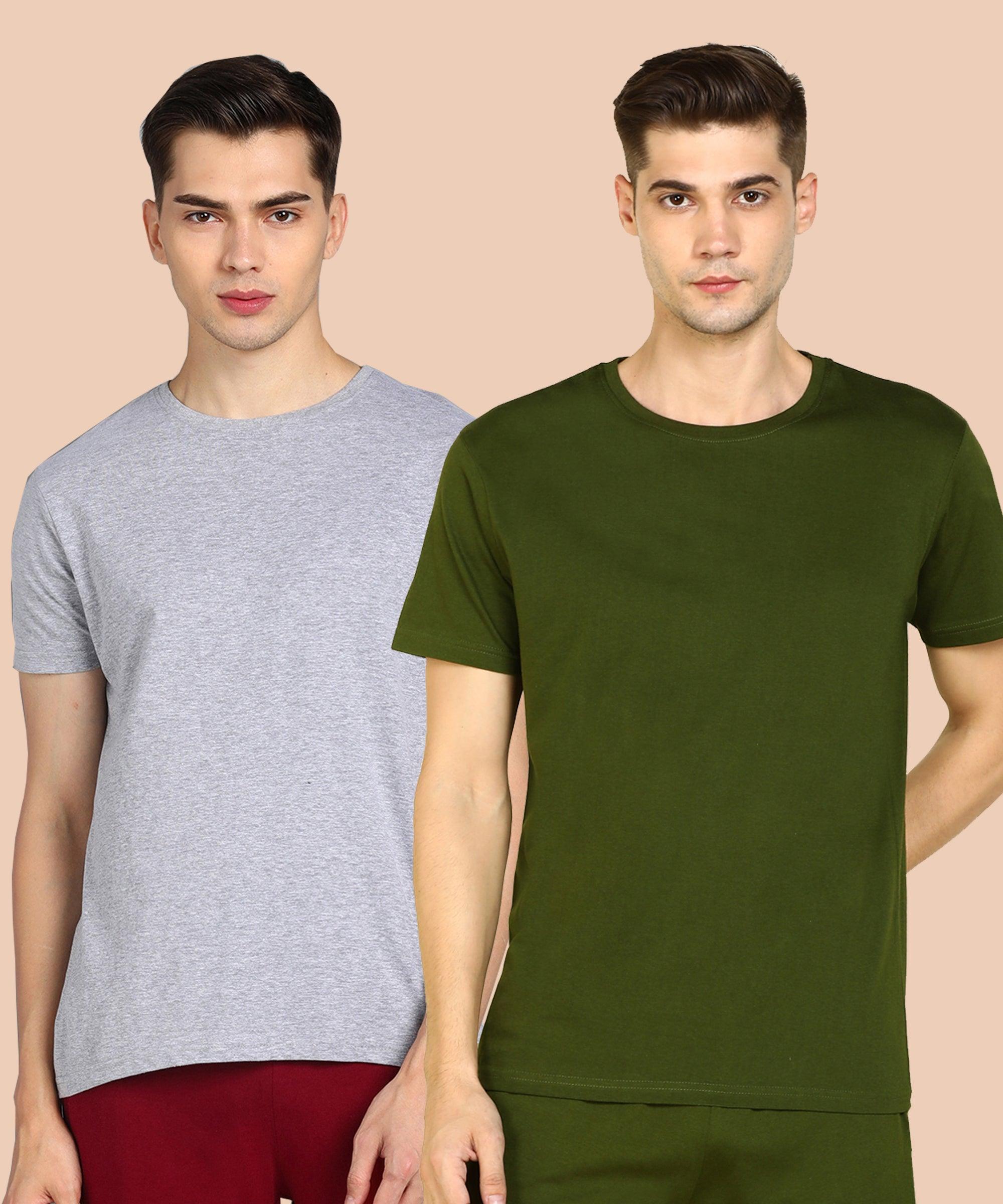 Young Trendz Men Halfsleeve Combo Solid Tshirt - Young Trendz