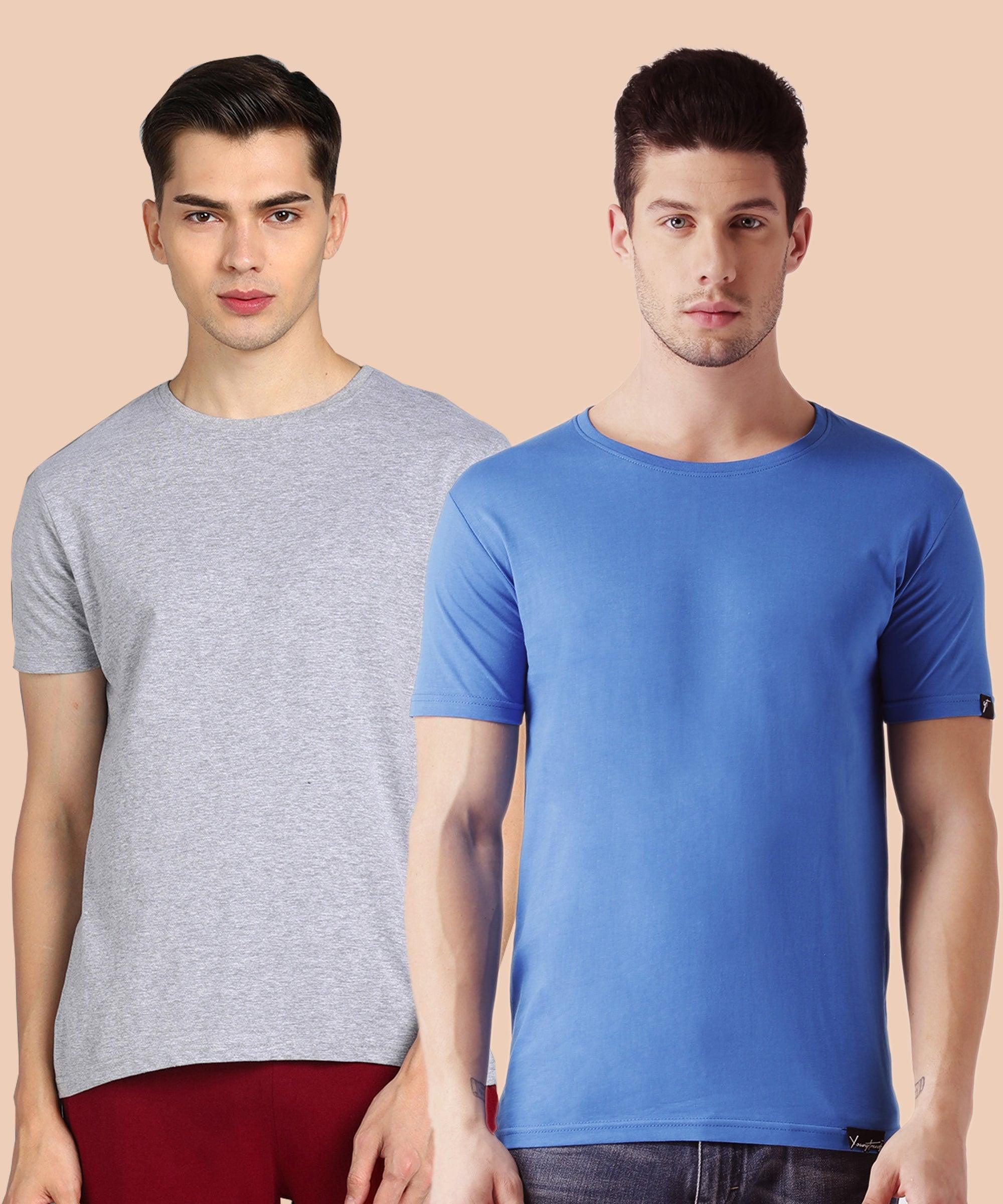 Young Trendz Men Halfsleeve Combo Solid Tshirt - Young Trendz