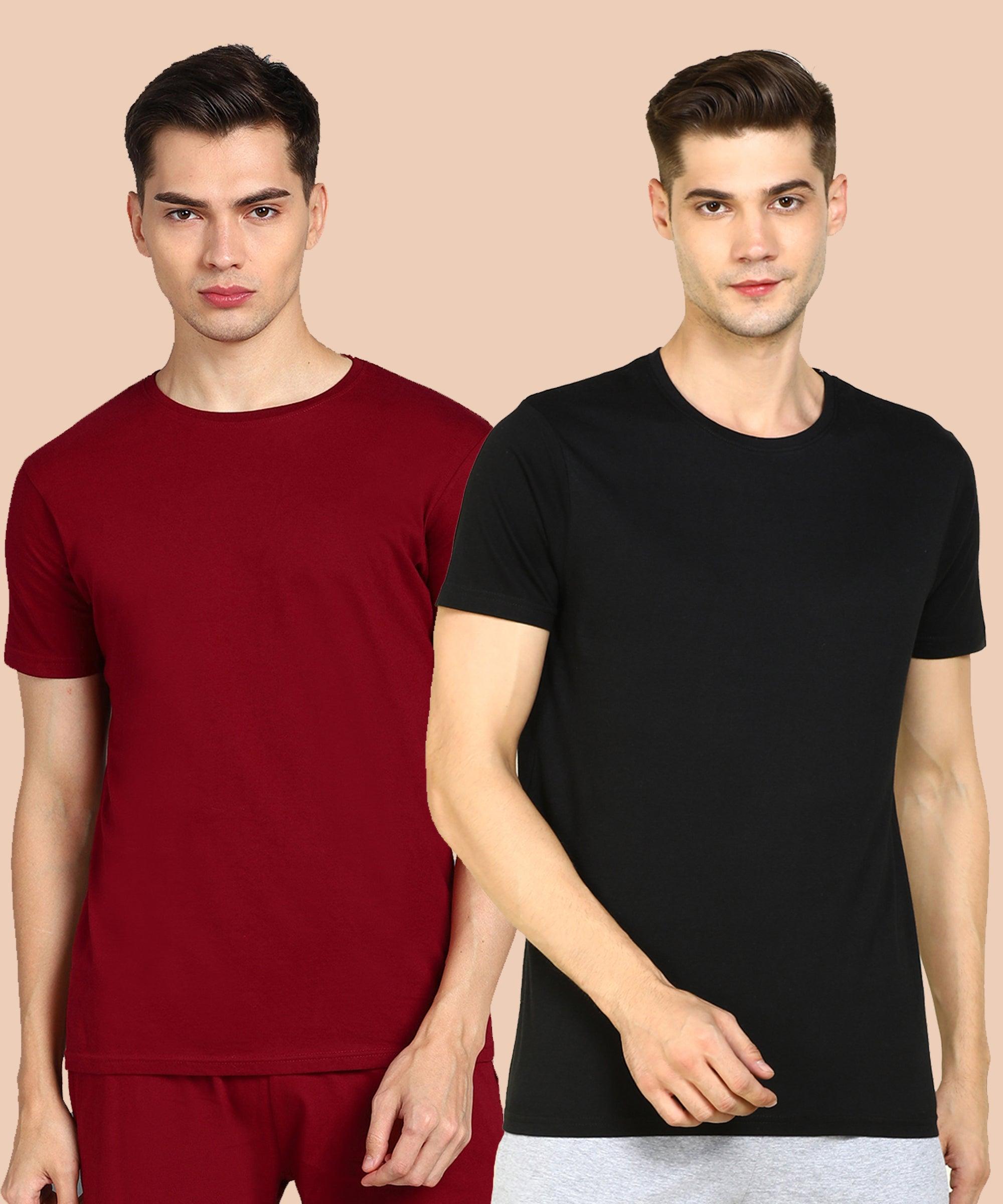 Young Trendz Men Halfsleeve Combo Solid Tshirt - Young Trendz