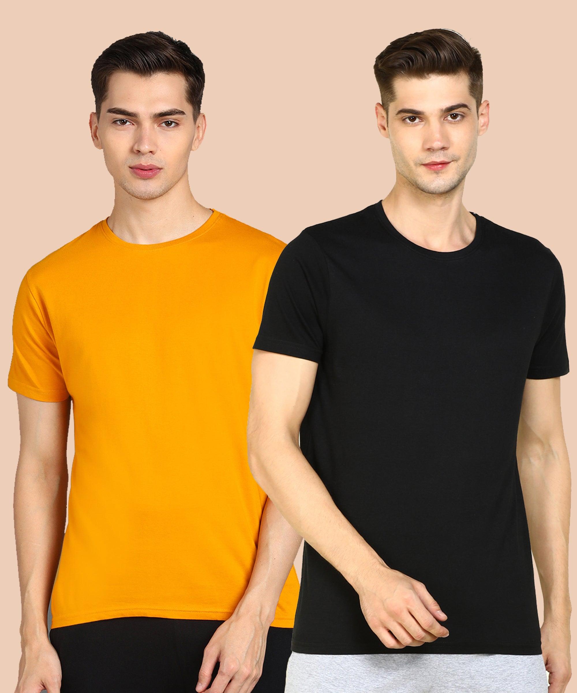 Young Trendz Men Halfsleeve Combo Solid Tshirt - Young Trendz