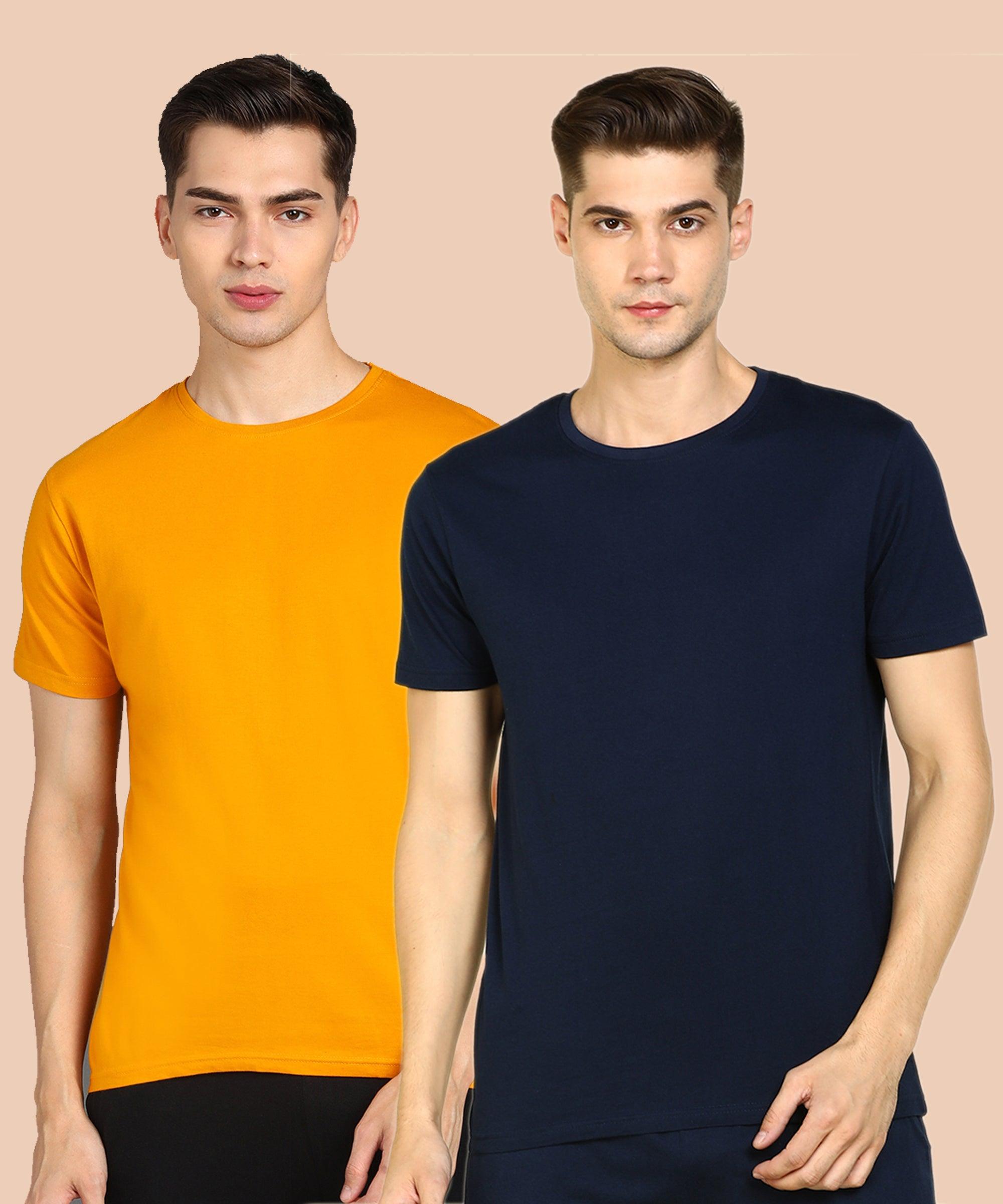 Young Trendz Men Halfsleeve Combo Solid Tshirt - Young Trendz