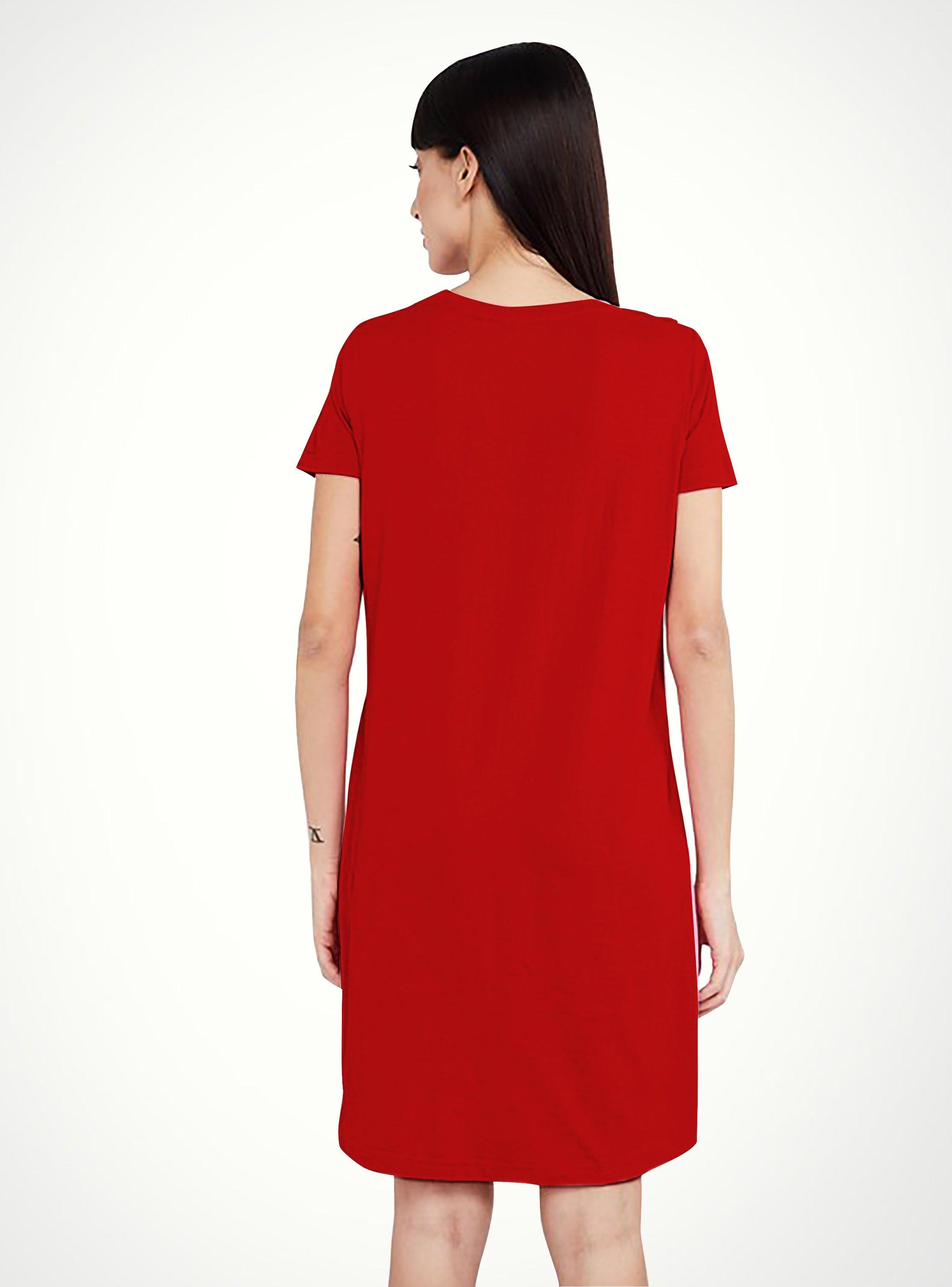 Womens Printed Half sleeve Night Dress - Young Trendz