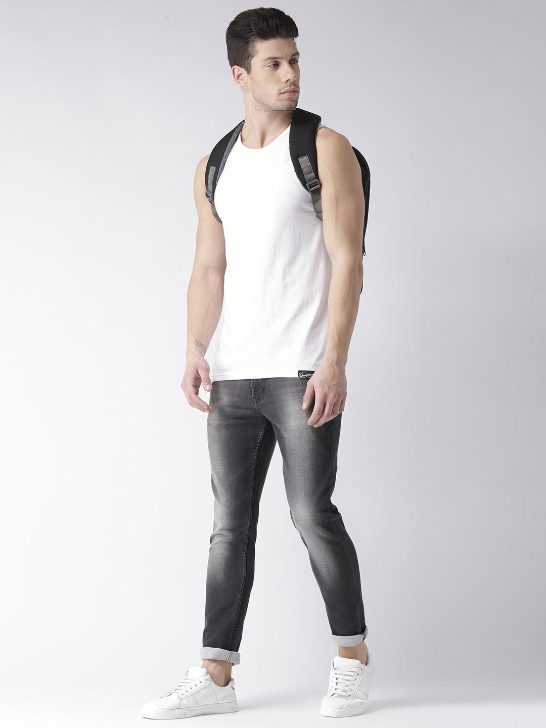 Mens Plain Sleeveless Tshirt - Young Trendz