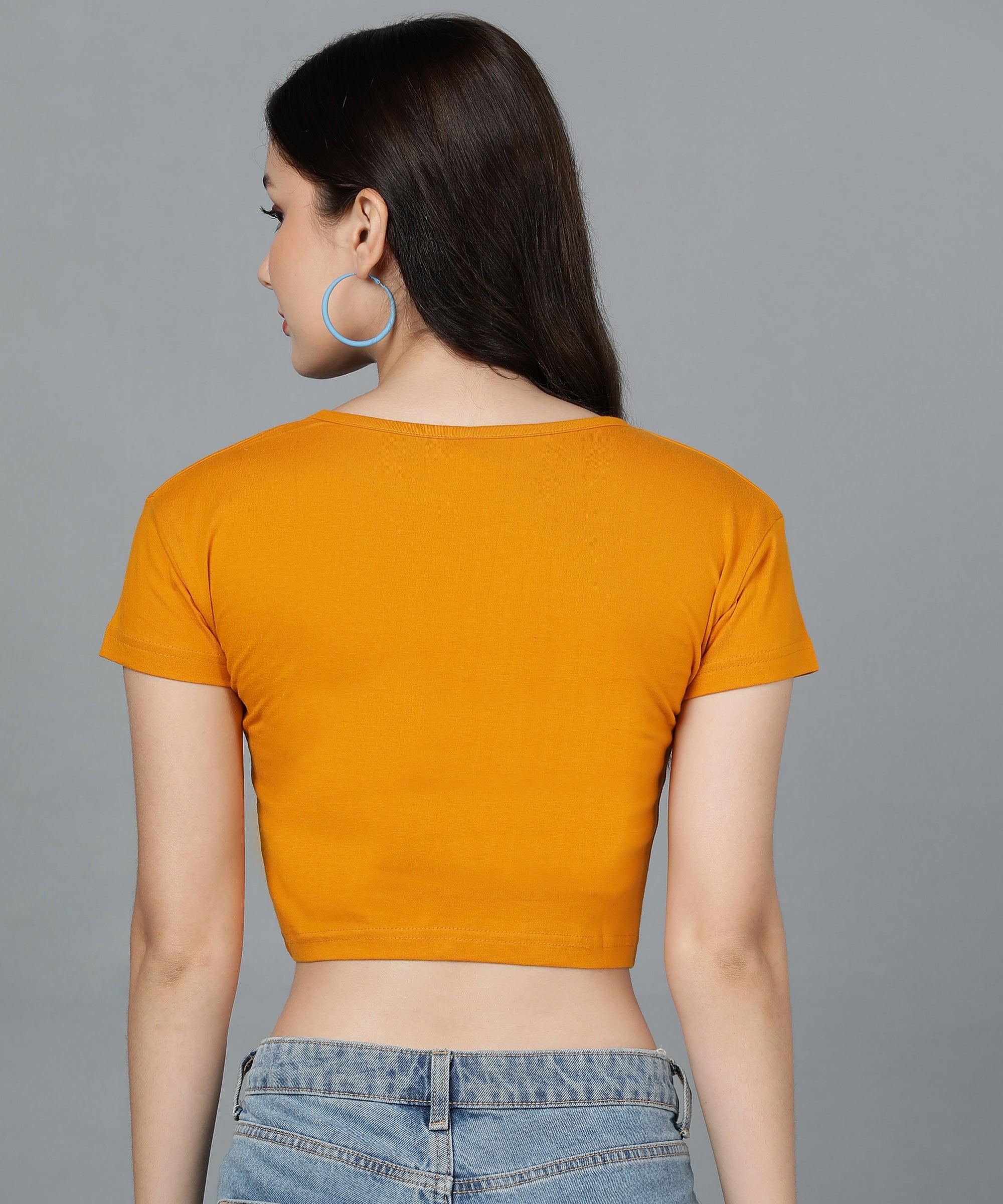 Young trendz Women's Casual Half Sleeve Crop Top (Pack Of 2) - Young Trendz