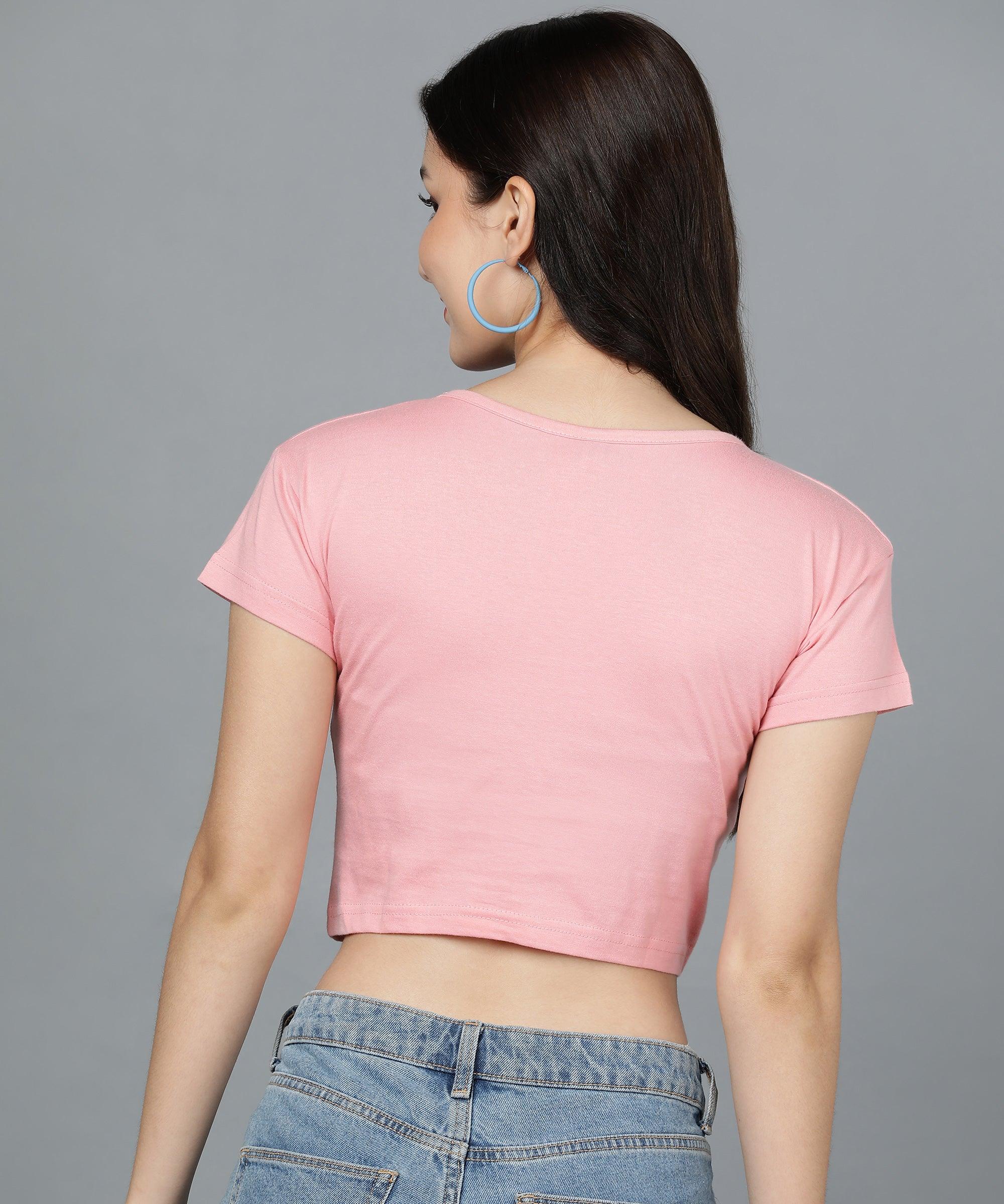 Young trendz Women's Casual Half Sleeve Crop Top (Pack Of 2) - Young Trendz