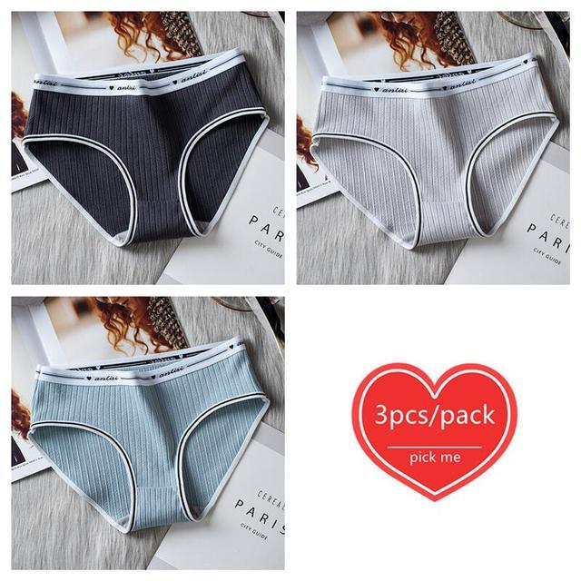 Premium Imported Underwear - Women Pack Of 3 Briefs - Young Trendz