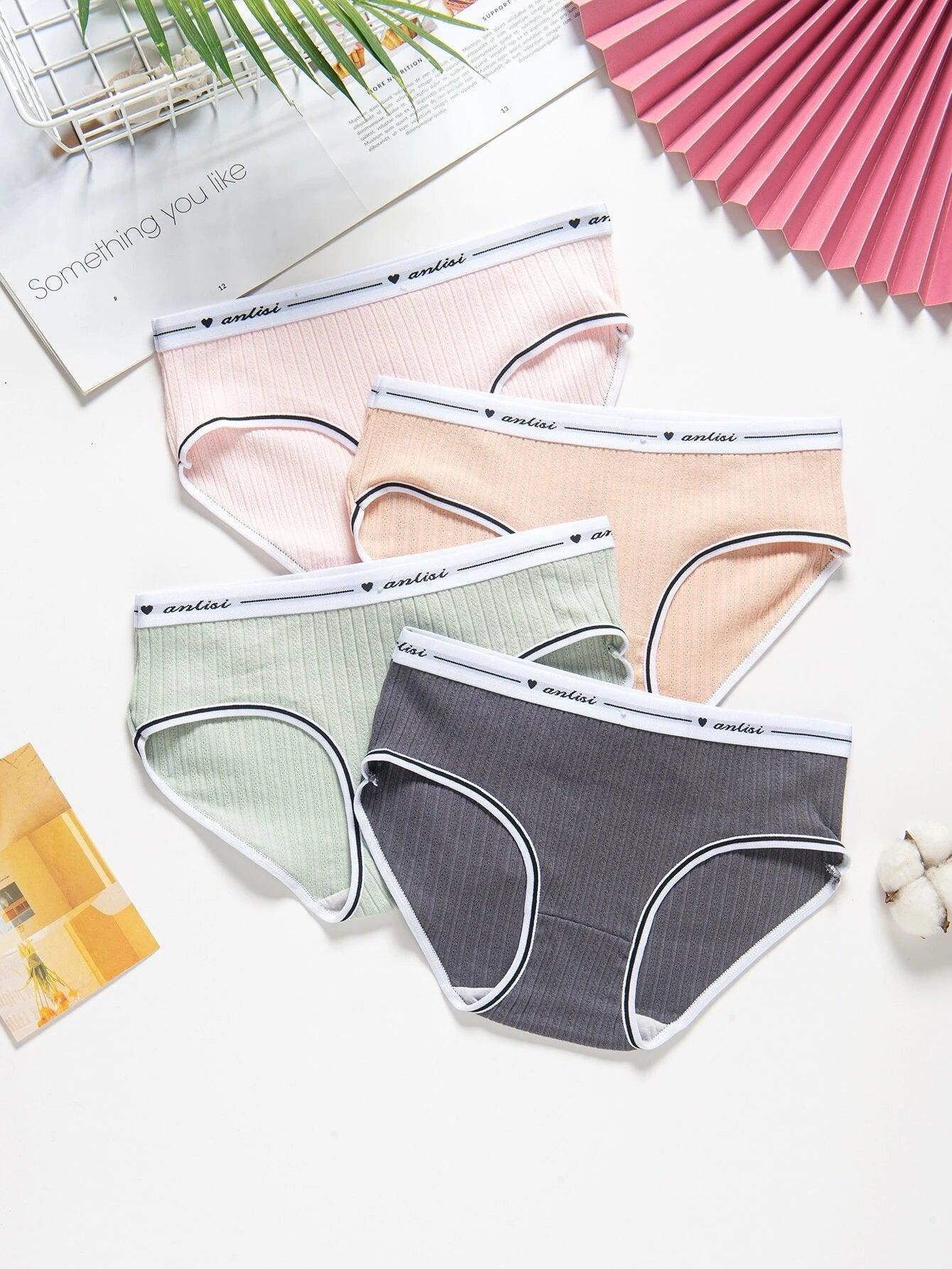 Premium Imported Underwear - Women Pack Of 4 Briefs - Young Trendz