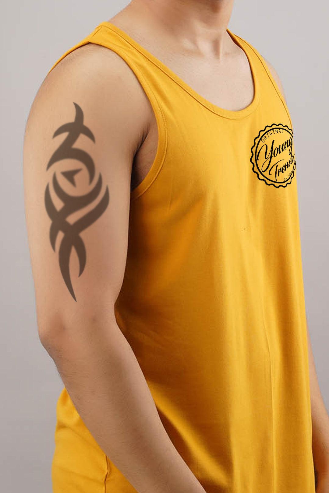 Mens Print Sleeveless Tshirt - Young Trendz