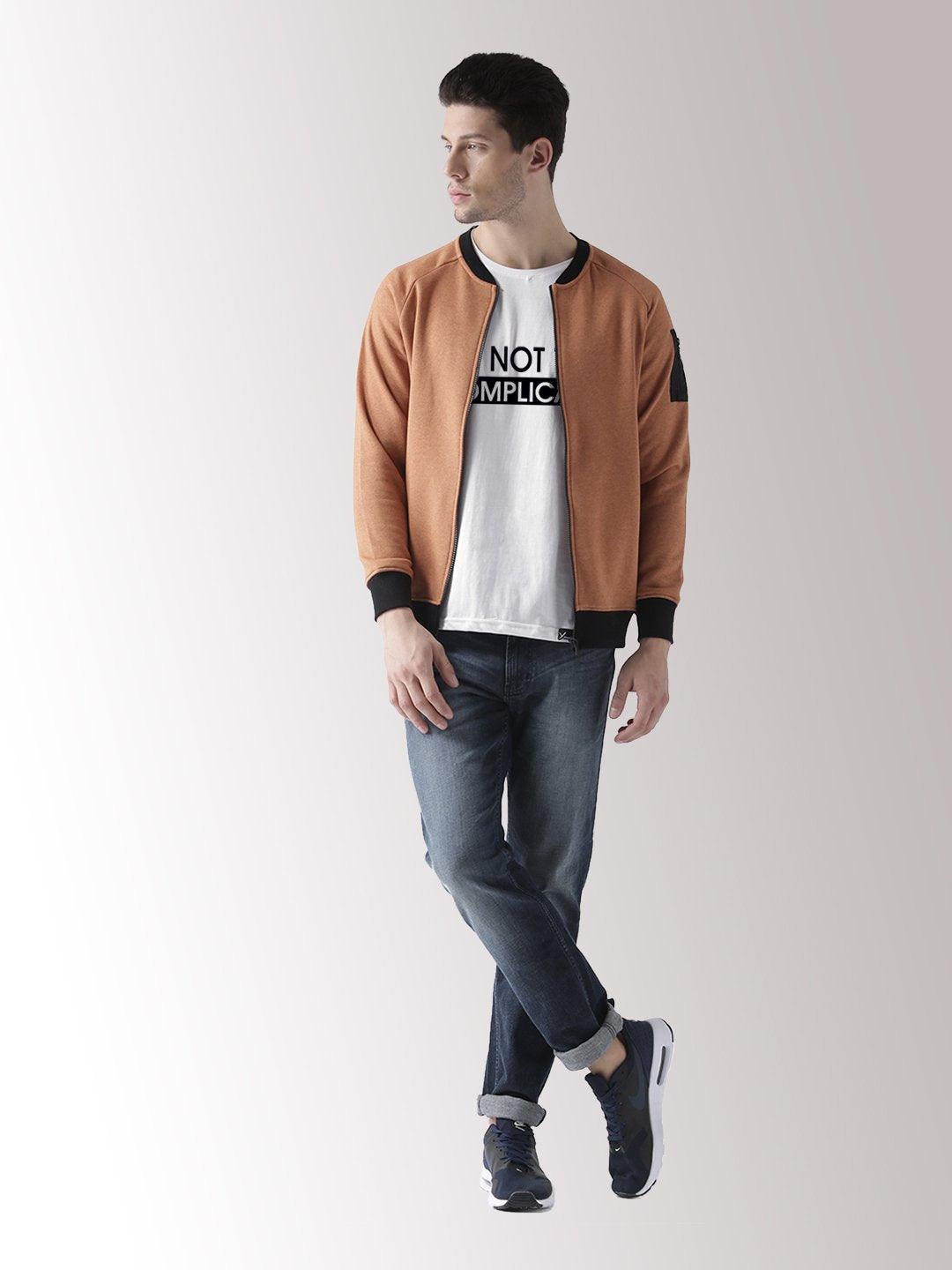 Half Sleeve Complicated Printed White Color Tshirts - Young Trendz