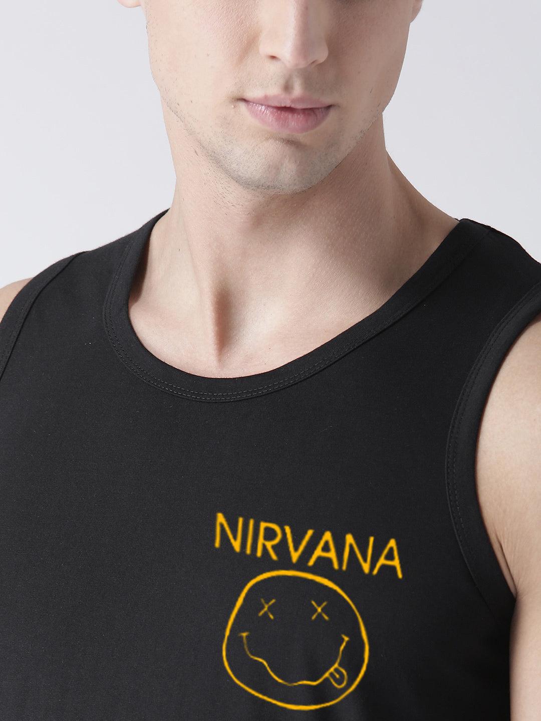 Mens Print Sleeveless Tshirt - Young Trendz