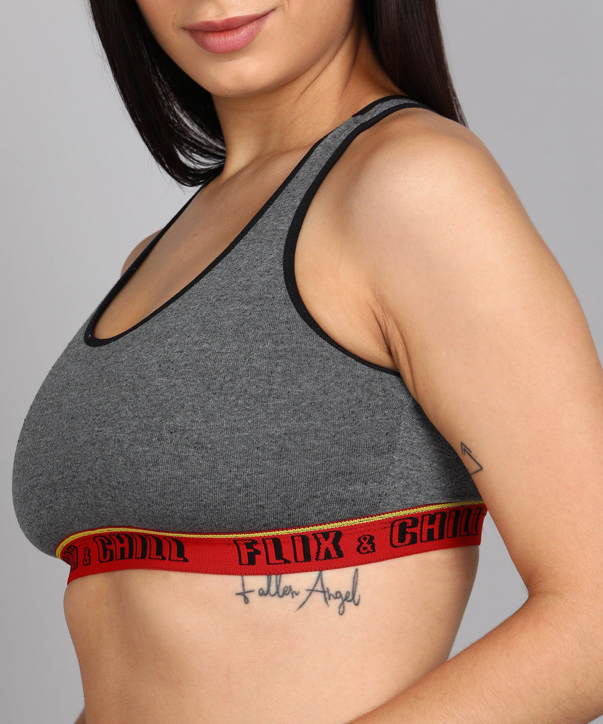 Womens Non Padded FLIXCHILL Combo Boys Shorts Grey Melange (Pack of 3) - Young Trendz