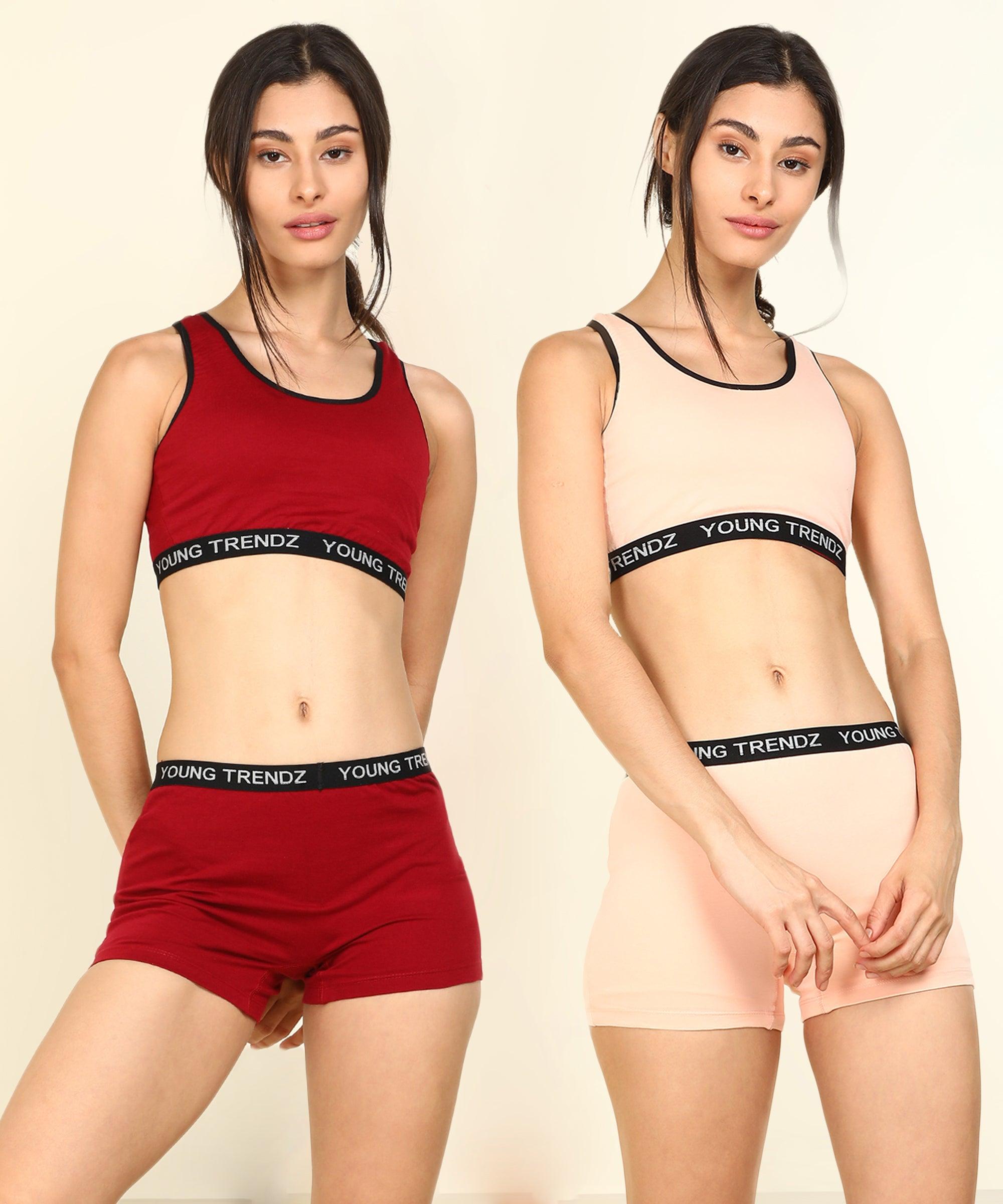 Womens YT Elastic Combo Swim Wear Set - Young Trendz