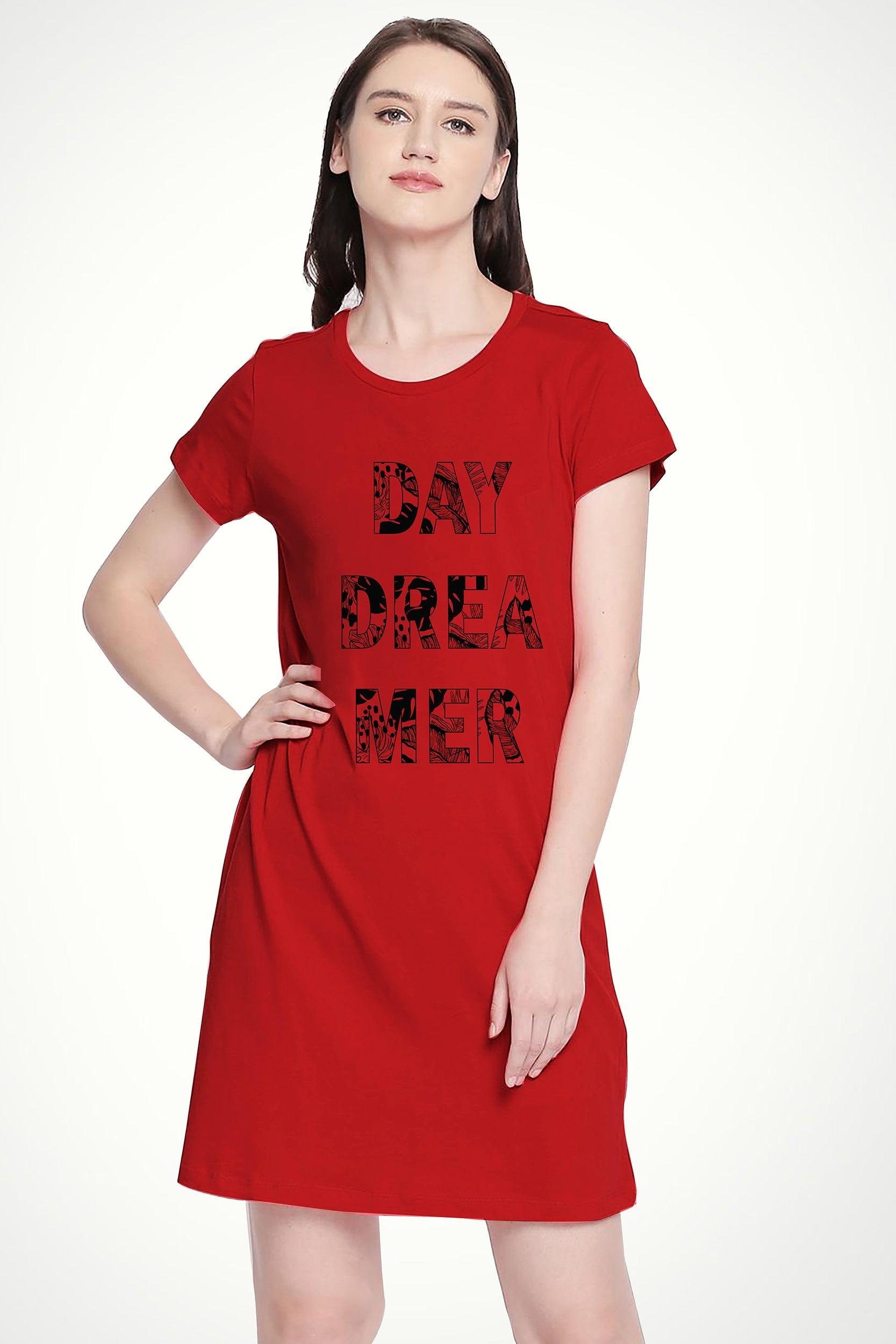 Womens Printed Half sleeve Night Dress - Young Trendz