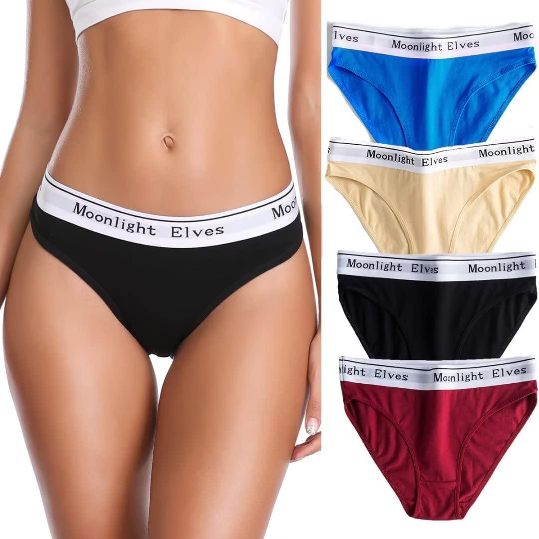 Premium Imported Underwear - Women Pack Of 4 Briefs - Young Trendz