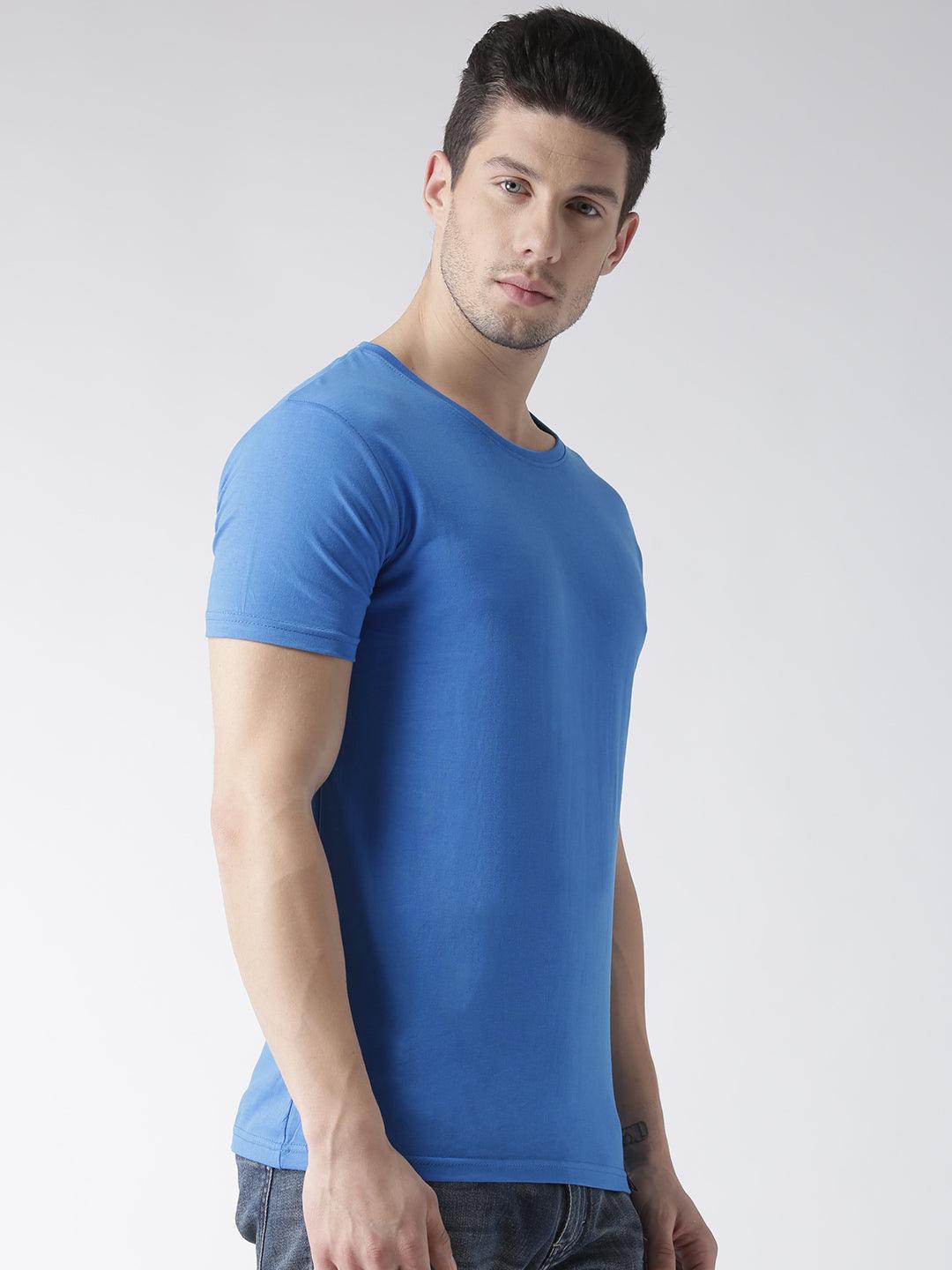 Men Half sleeve Solid Tshirt - Young Trendz