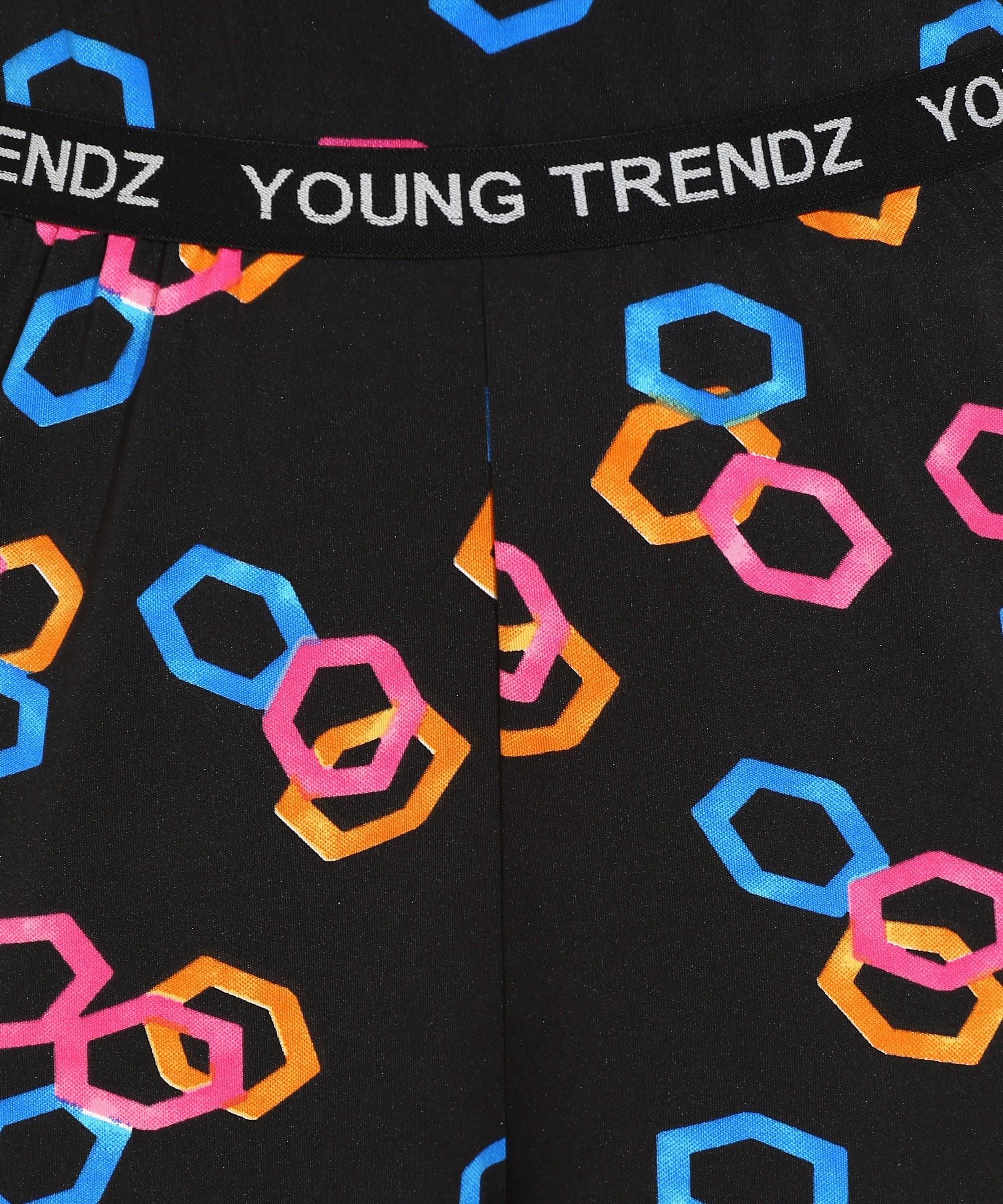 Women Printed T.Shirt & Pyjama Co-Ord Set - Young Trendz