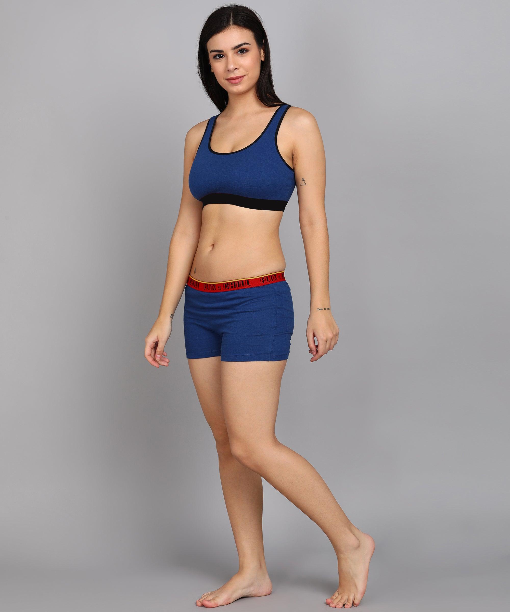 Women FLIXCHILL Boys Shorts Royal Blue - Young Trendz