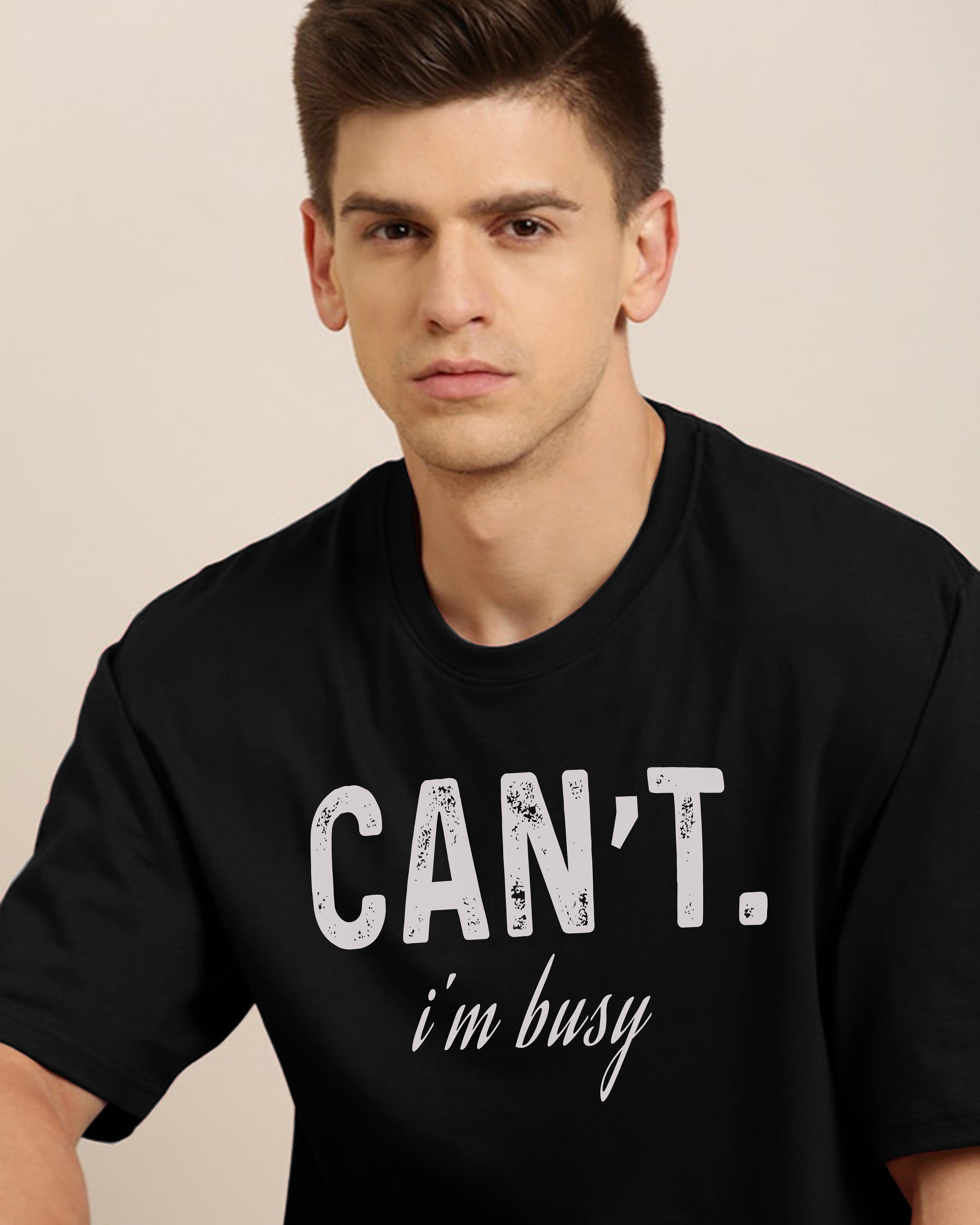 Mens Unisex Over Size Printed Black Color Tshirts - Young Trendz