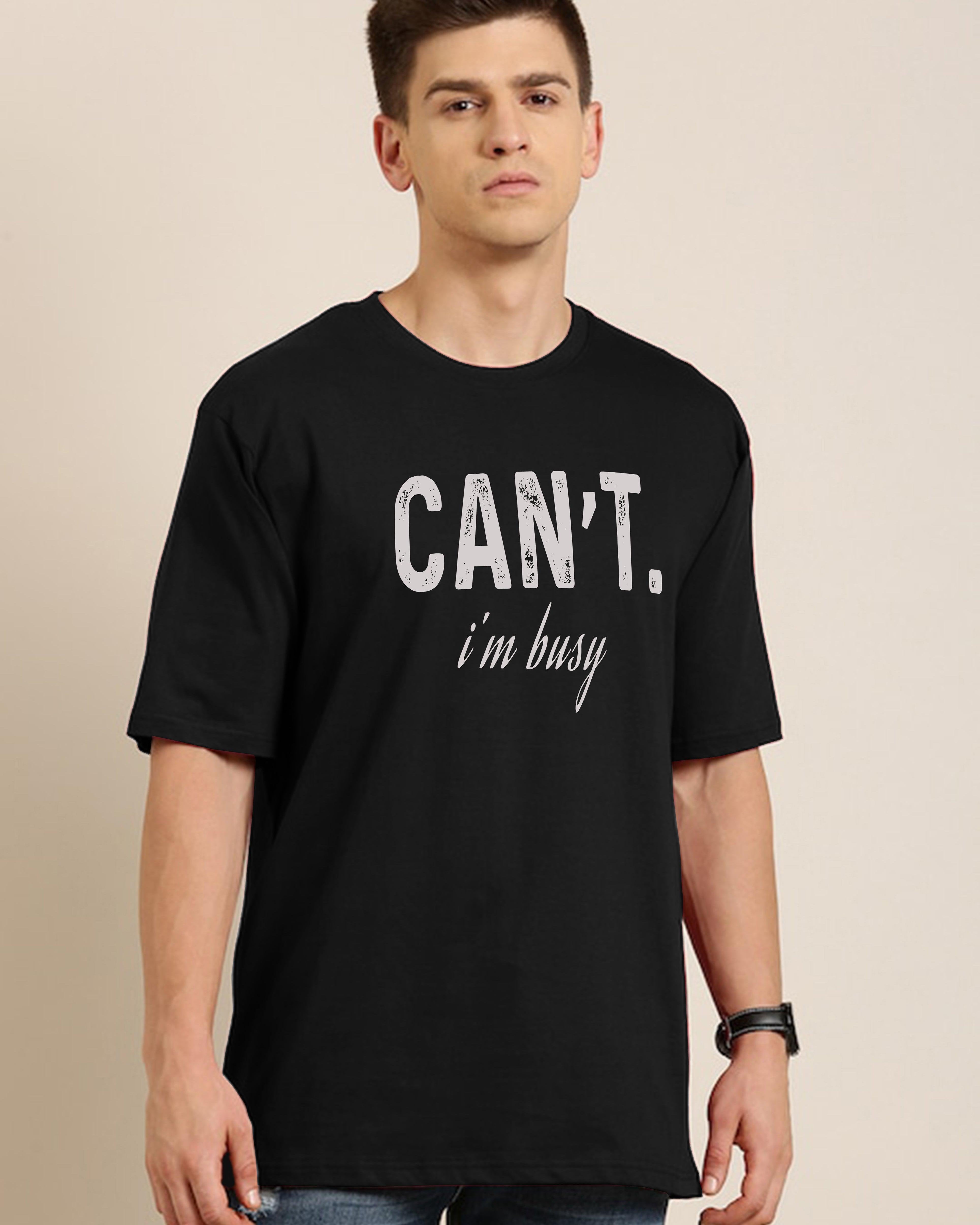 Mens Unisex Over Size Printed Black Color Tshirts - Young Trendz