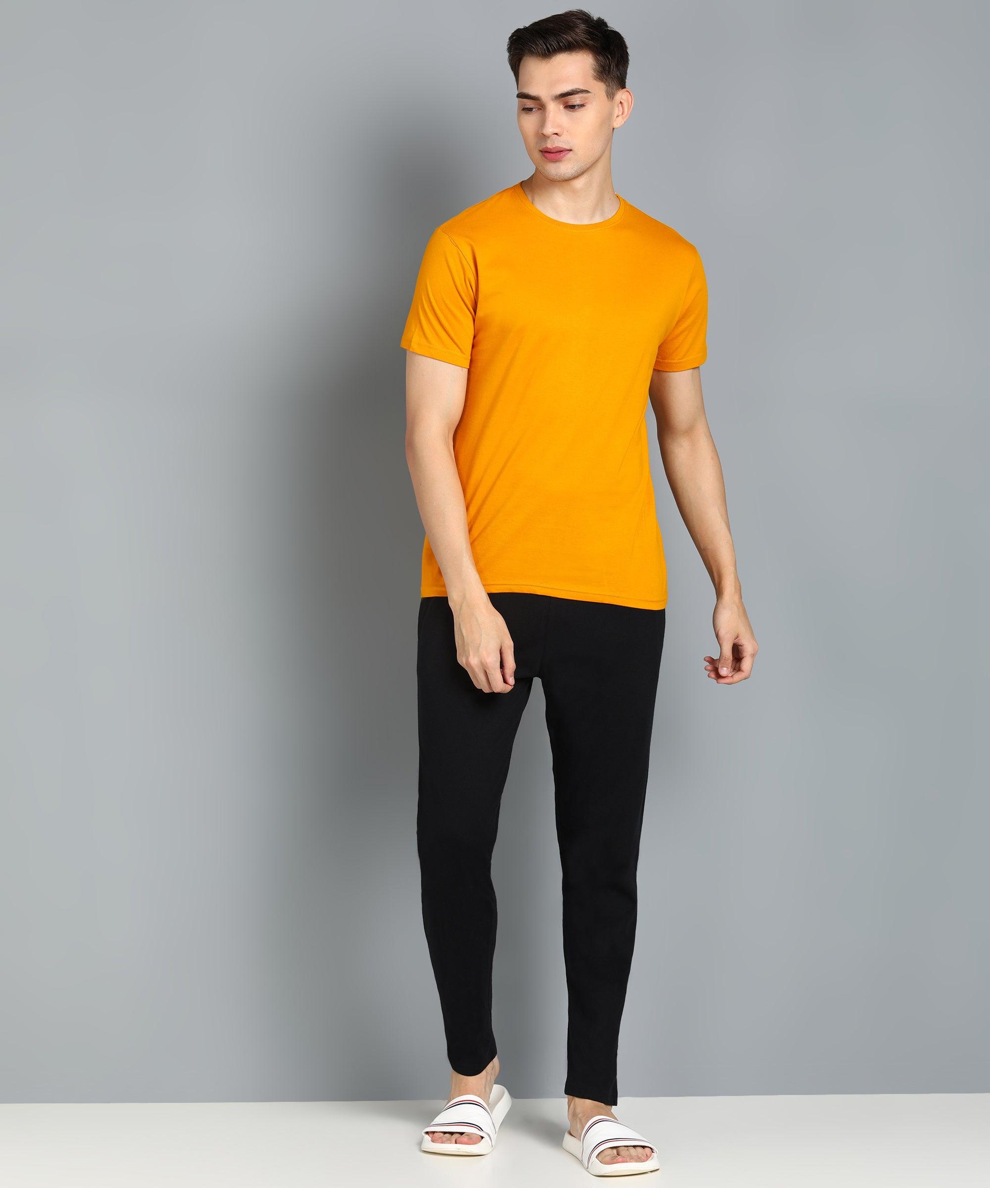 Mens Multicolours Combo T.Shirt & Pyjama Set - Young Trendz