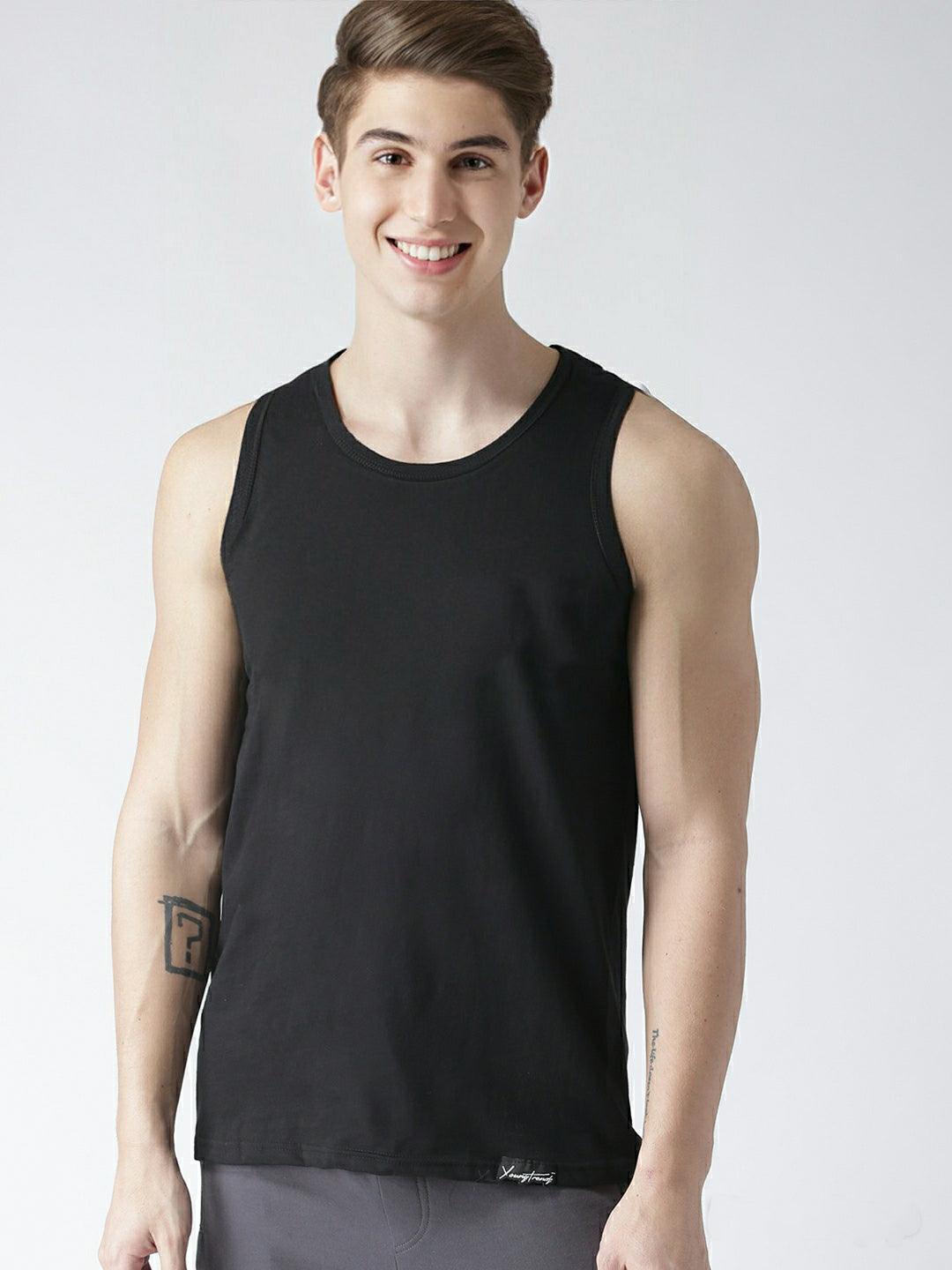 Boys Plain Sleeveless Combo Tshirt - Young Trendz