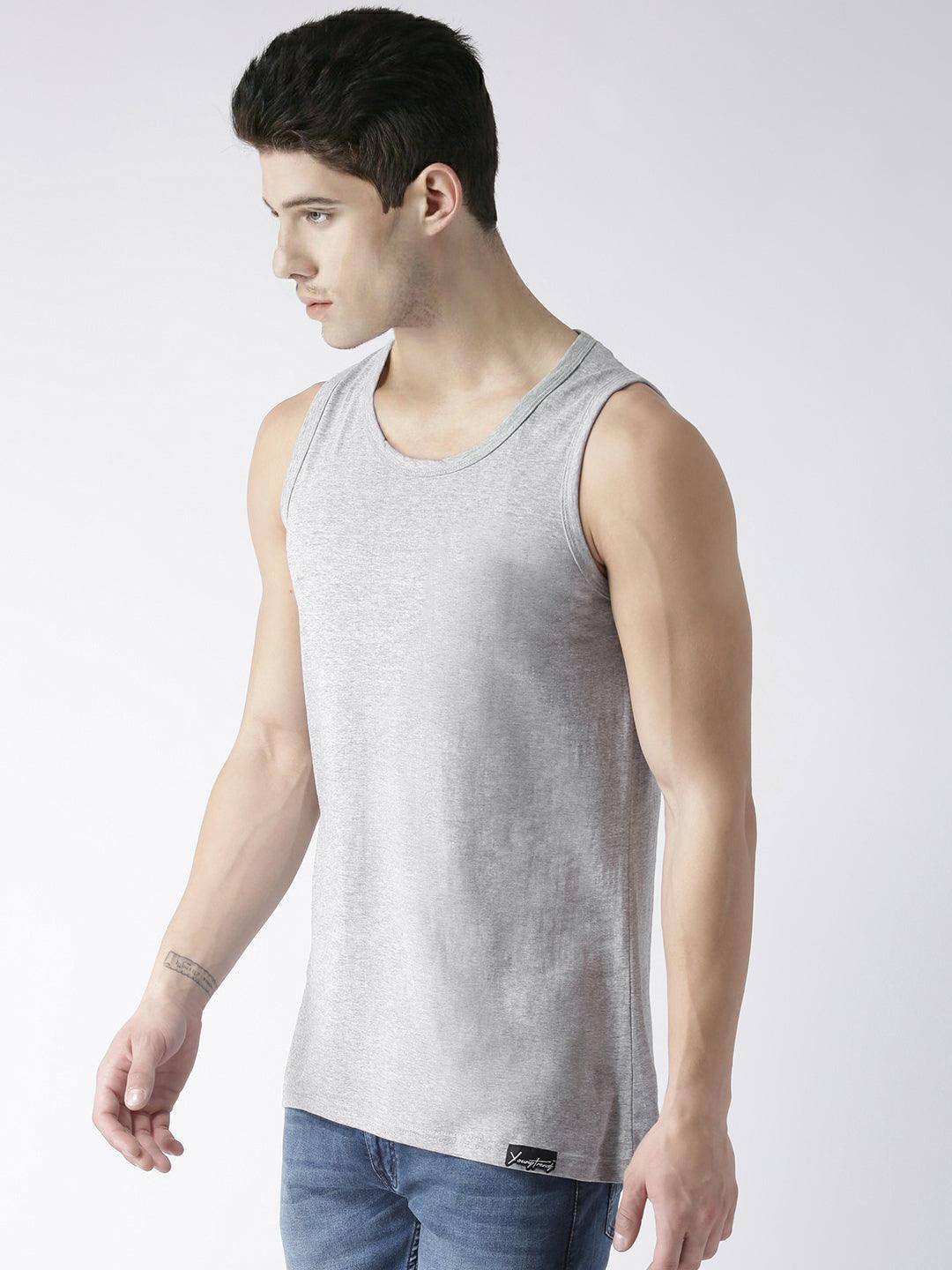 Boys Plain Sleeveless Combo Tshirt - Young Trendz