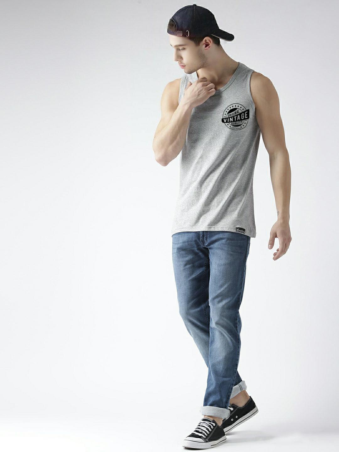 Boys Print Sleeveless Tshirt - Young Trendz