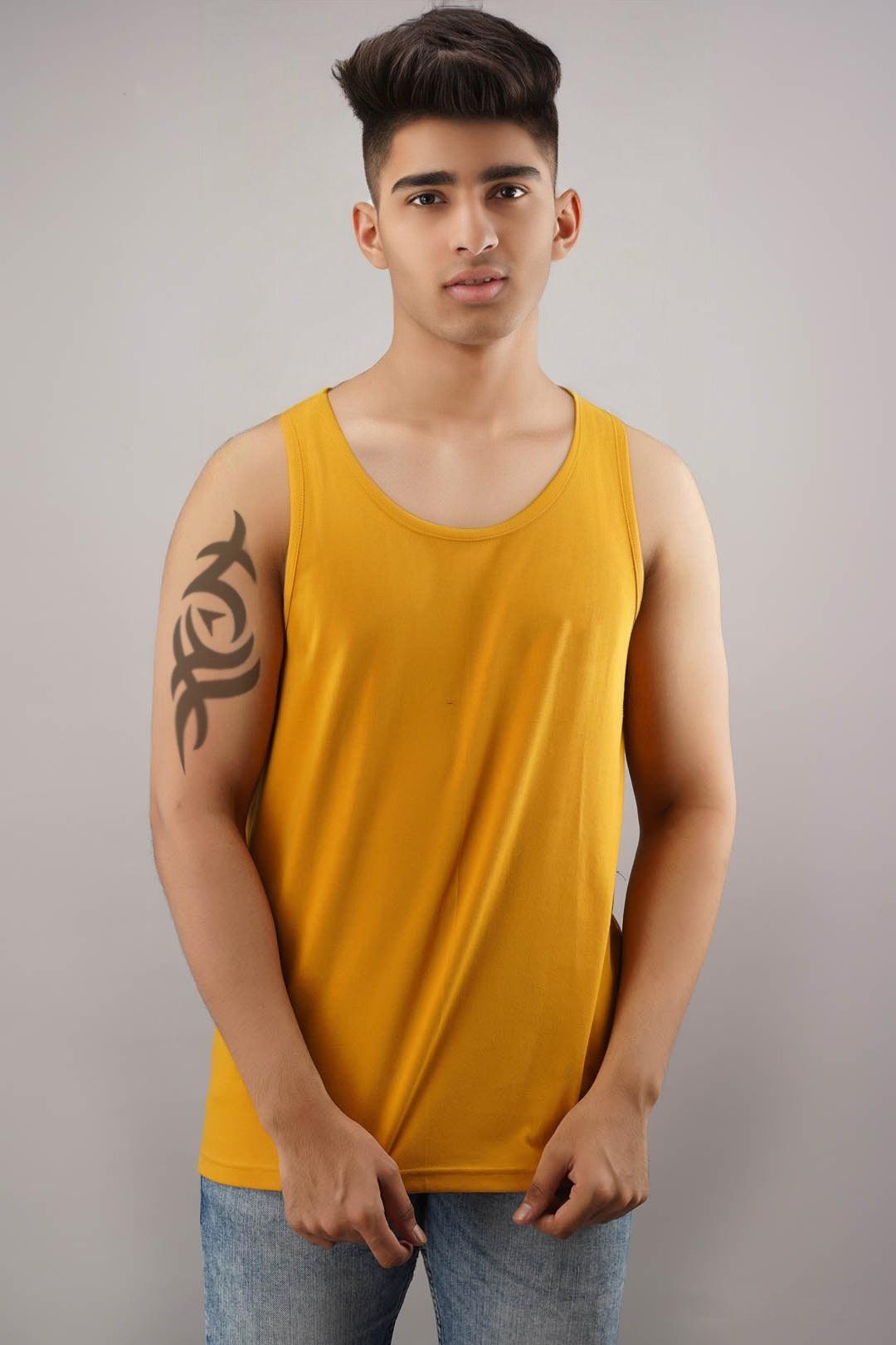 Boys Plain Sleeveless Tshirt - Young Trendz