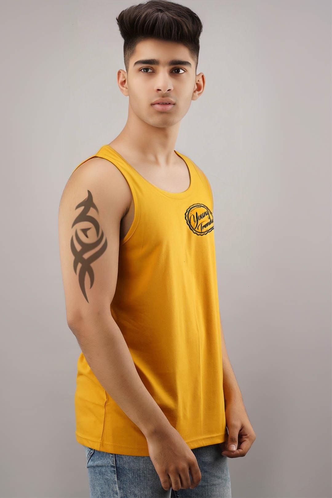 Boys Print Sleeveless Tshirt - Young Trendz