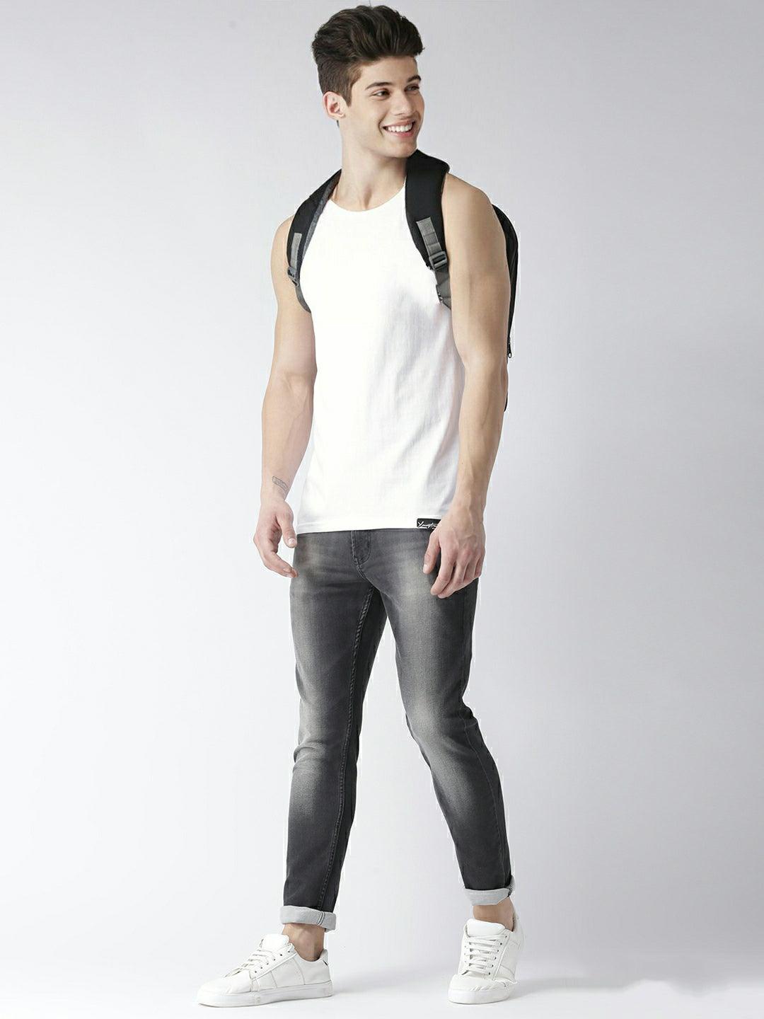 Boys Plain Sleeveless Combo Tshirt - Young Trendz