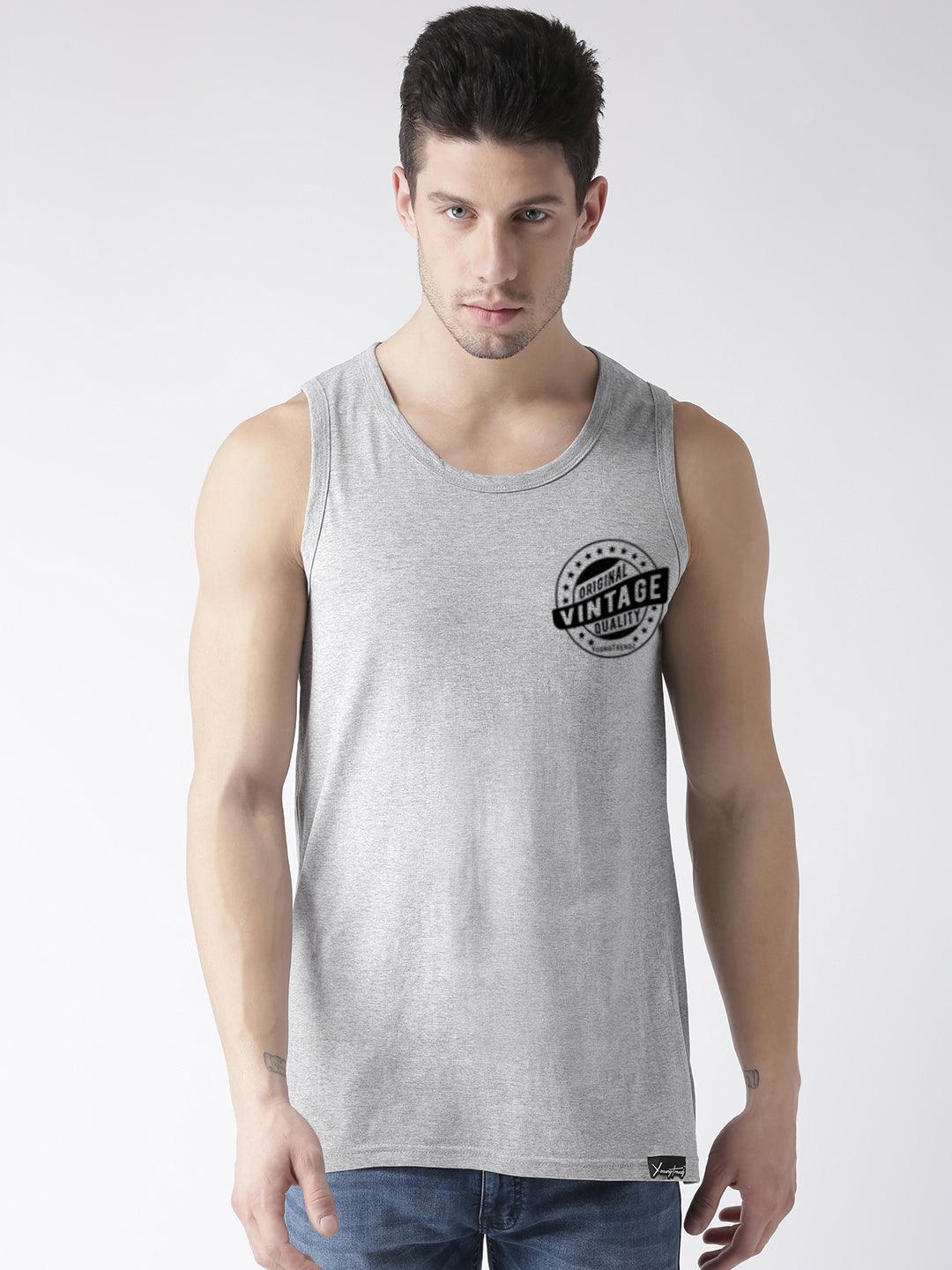 Mens Printed Sleeveless Combo Tshirt - Young Trendz