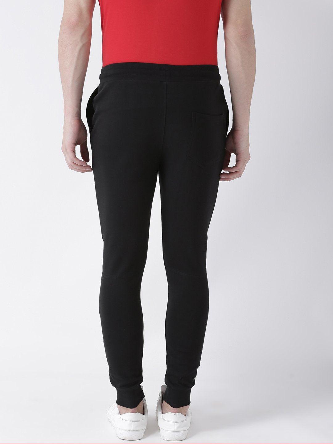 Young Trendz Mens Jogger Black Color Lines Track Pants - Young Trendz