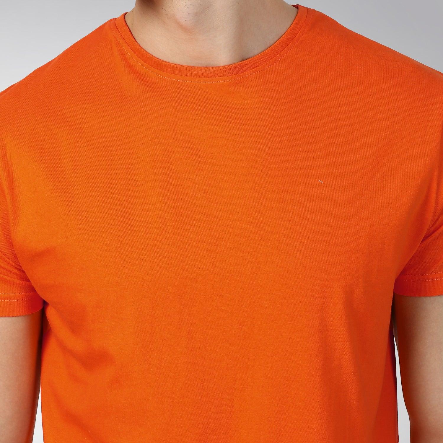 Men Half sleeve Solid Tshirt - Young Trendz