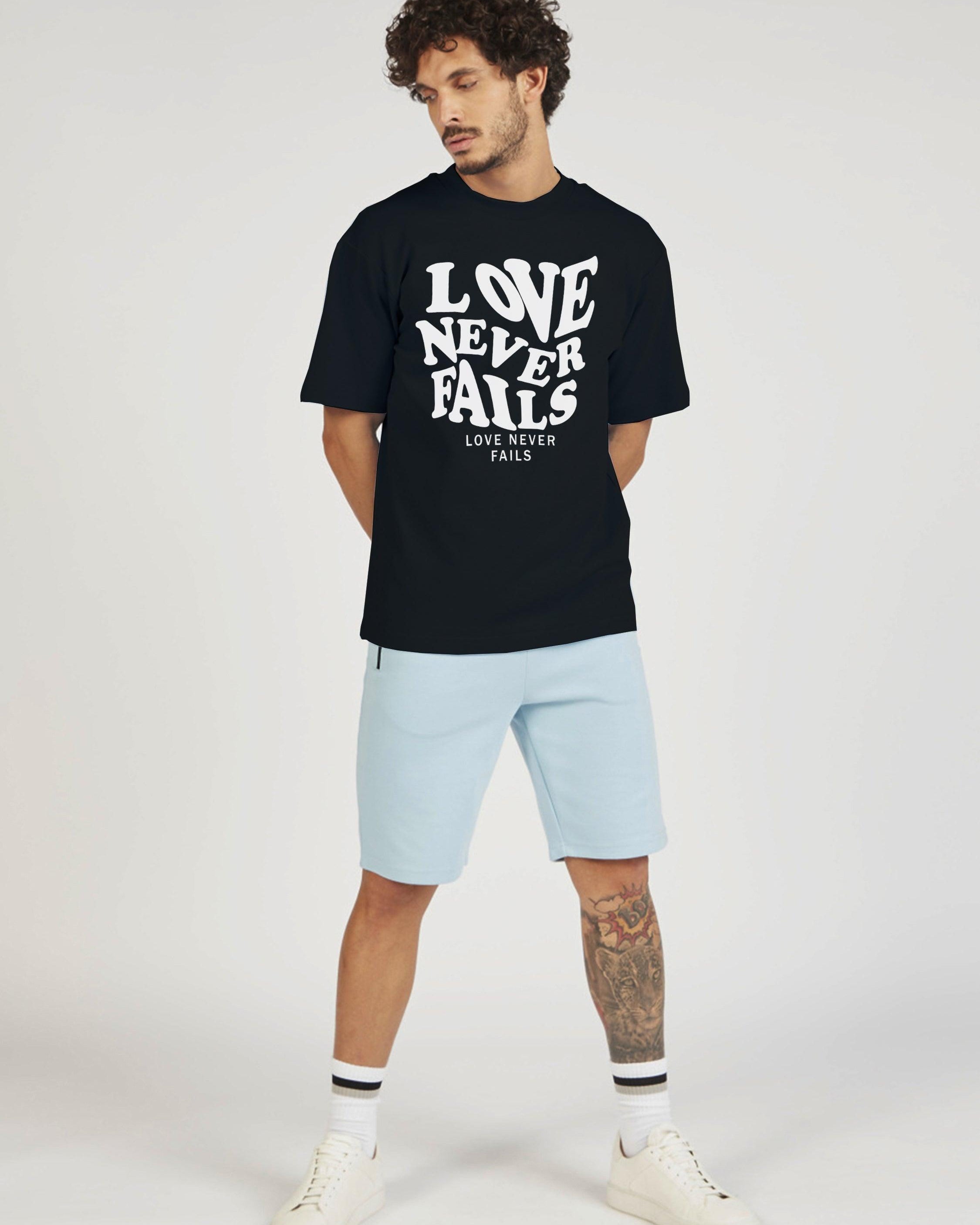 Mens Unisex Over Size Printed Black Color Tshirts - Young Trendz