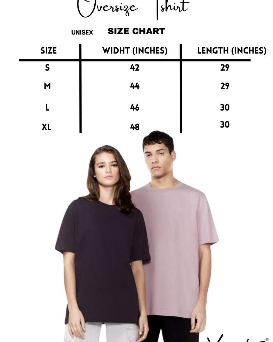 Oversized Typography Men Round Neck T-Shirt (Peach) - Young Trendz