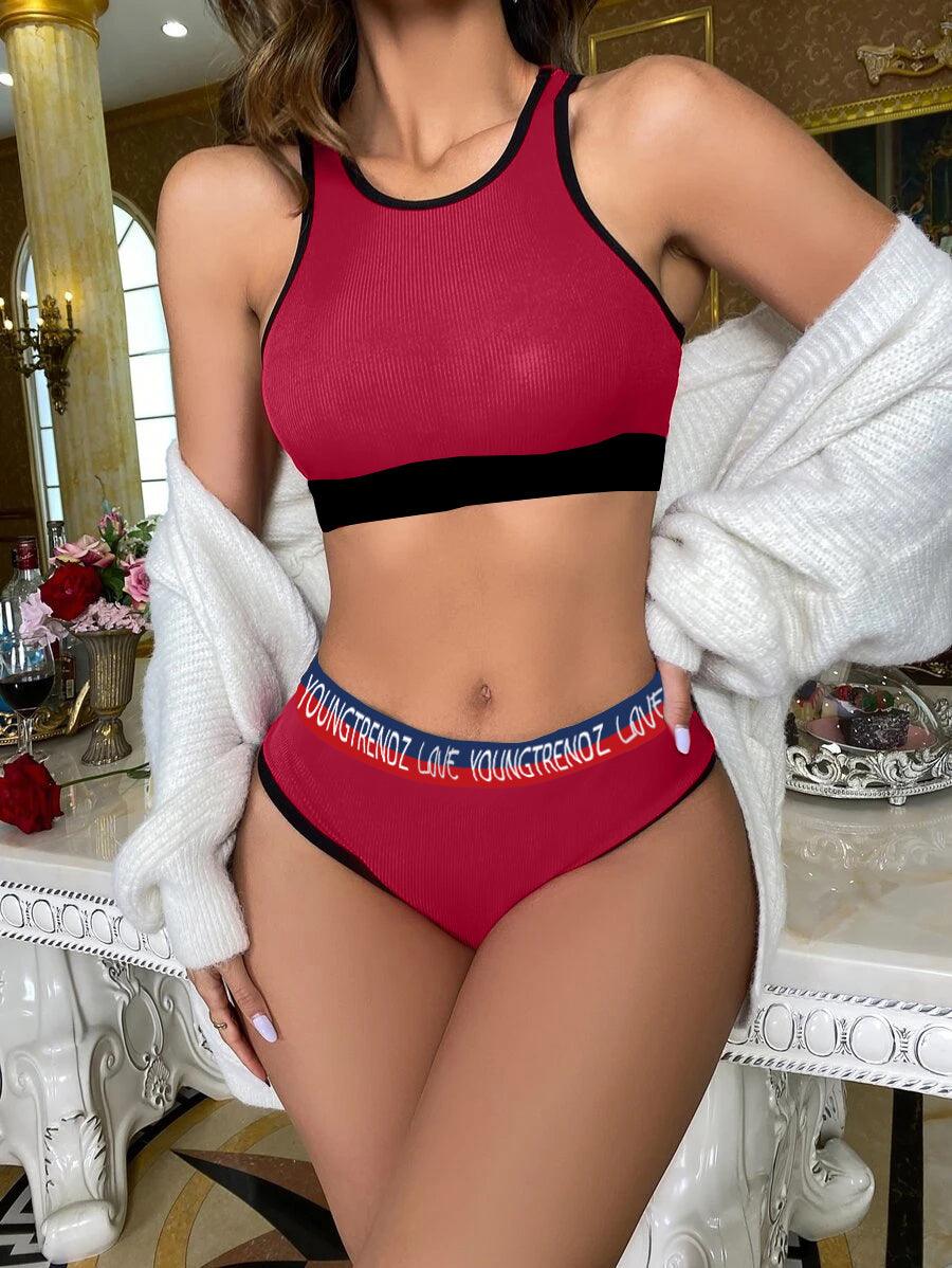 Young Trendz Women Love Elastic Hipster Maroon Panty - Young Trendz