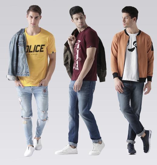 Young Trendz Mens Combo Police Yellow Color T20swag Maroon Color and Pandaeyes White Color Half Sleeve Printed T-Shirts - Young Trendz