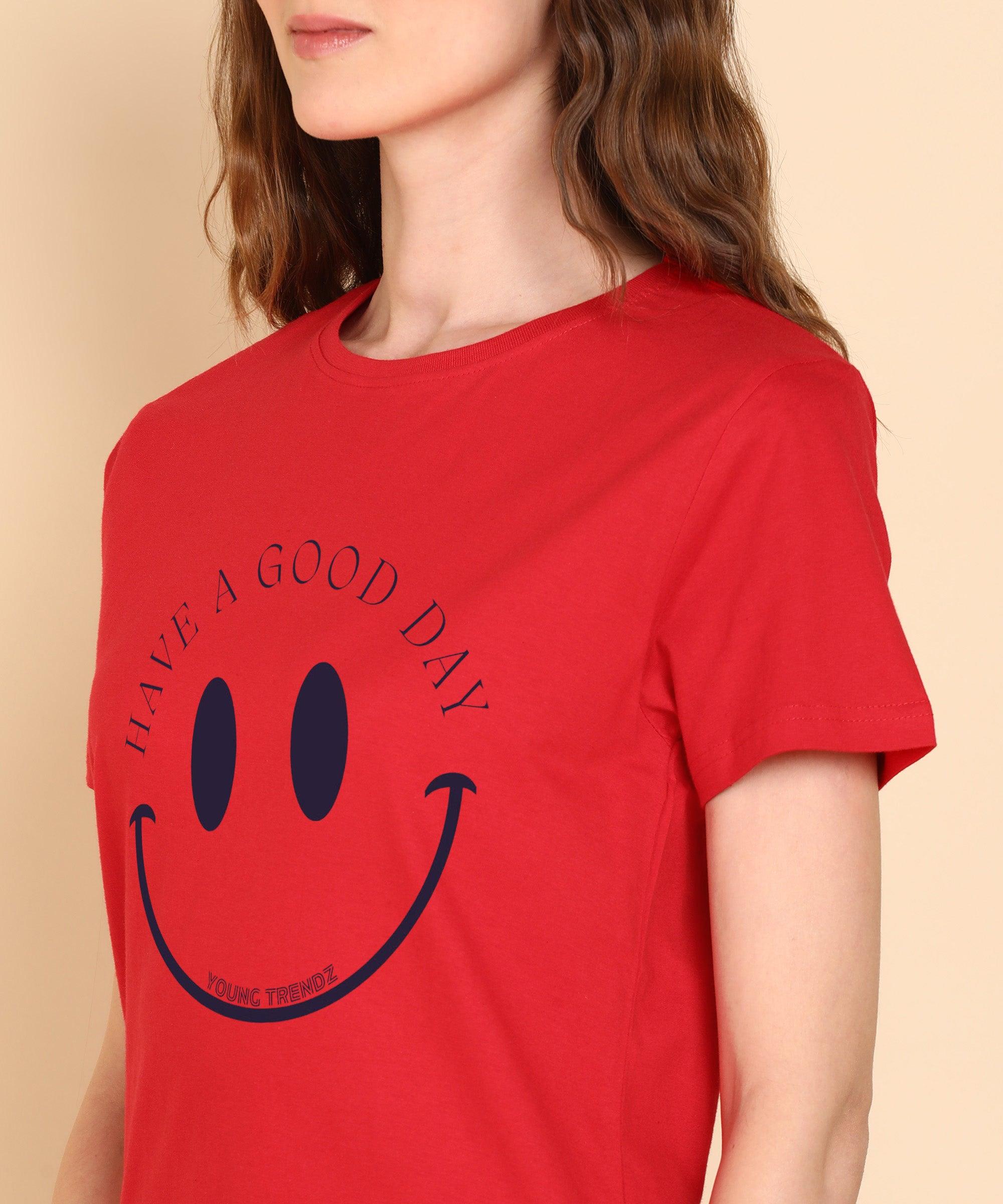 Women Printed Half Sleeve T.Shirt & Shorts Co-Ord Set - Young Trendz